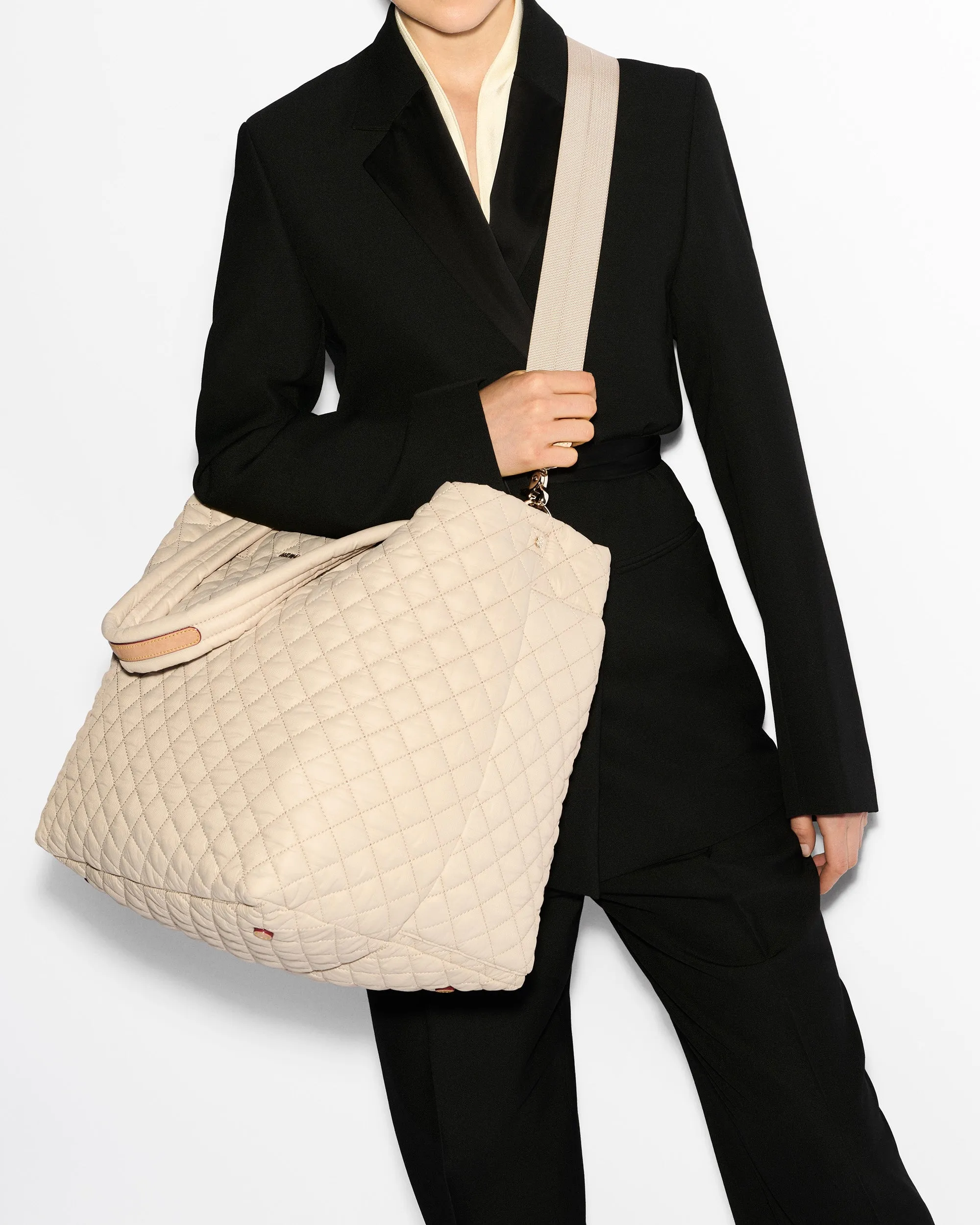 Buff Large Metro Tote Deluxe sold by MZ Wallace product image thumbnail 5