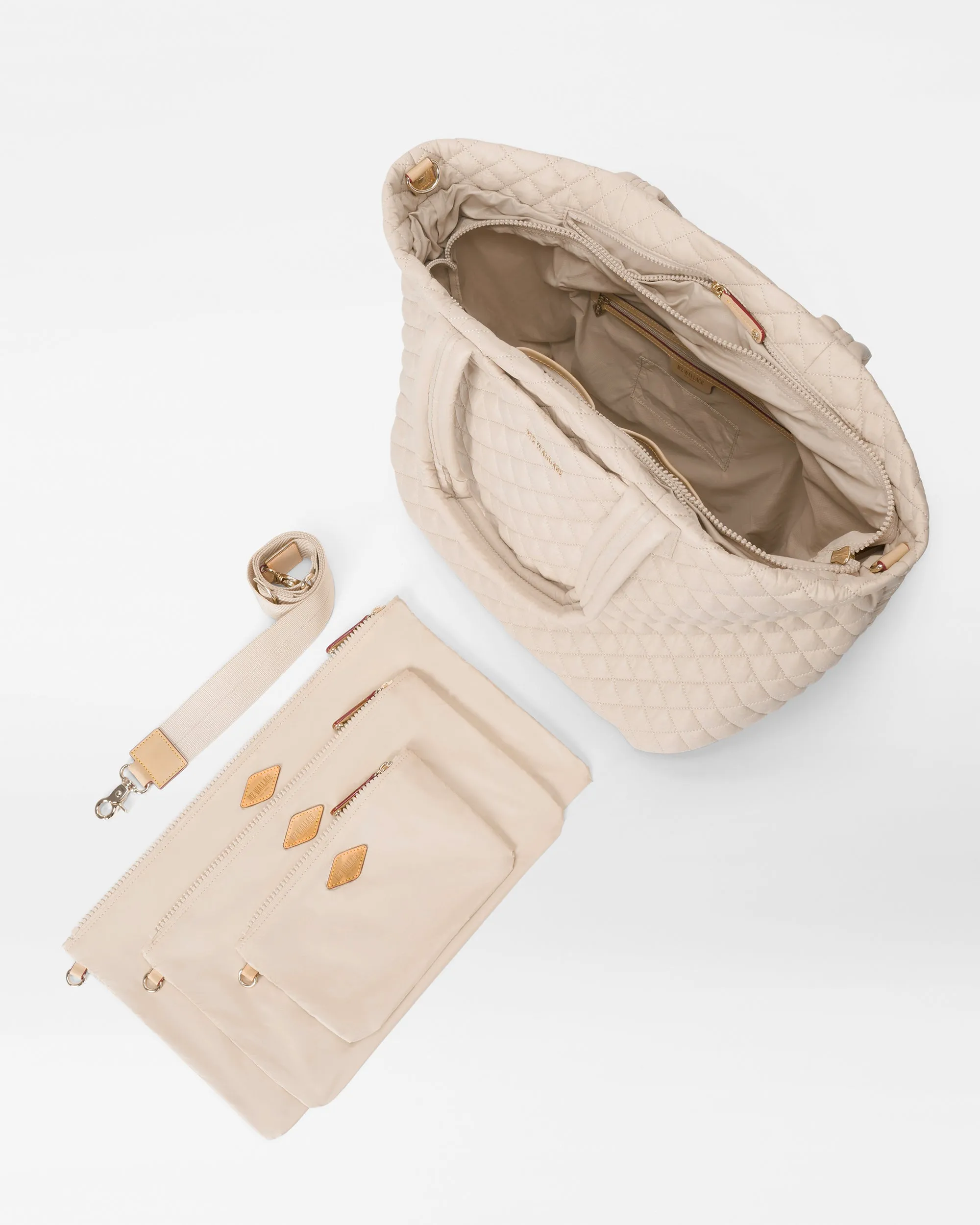 Buff Large Metro Tote Deluxe sold by MZ Wallace product image thumbnail 4