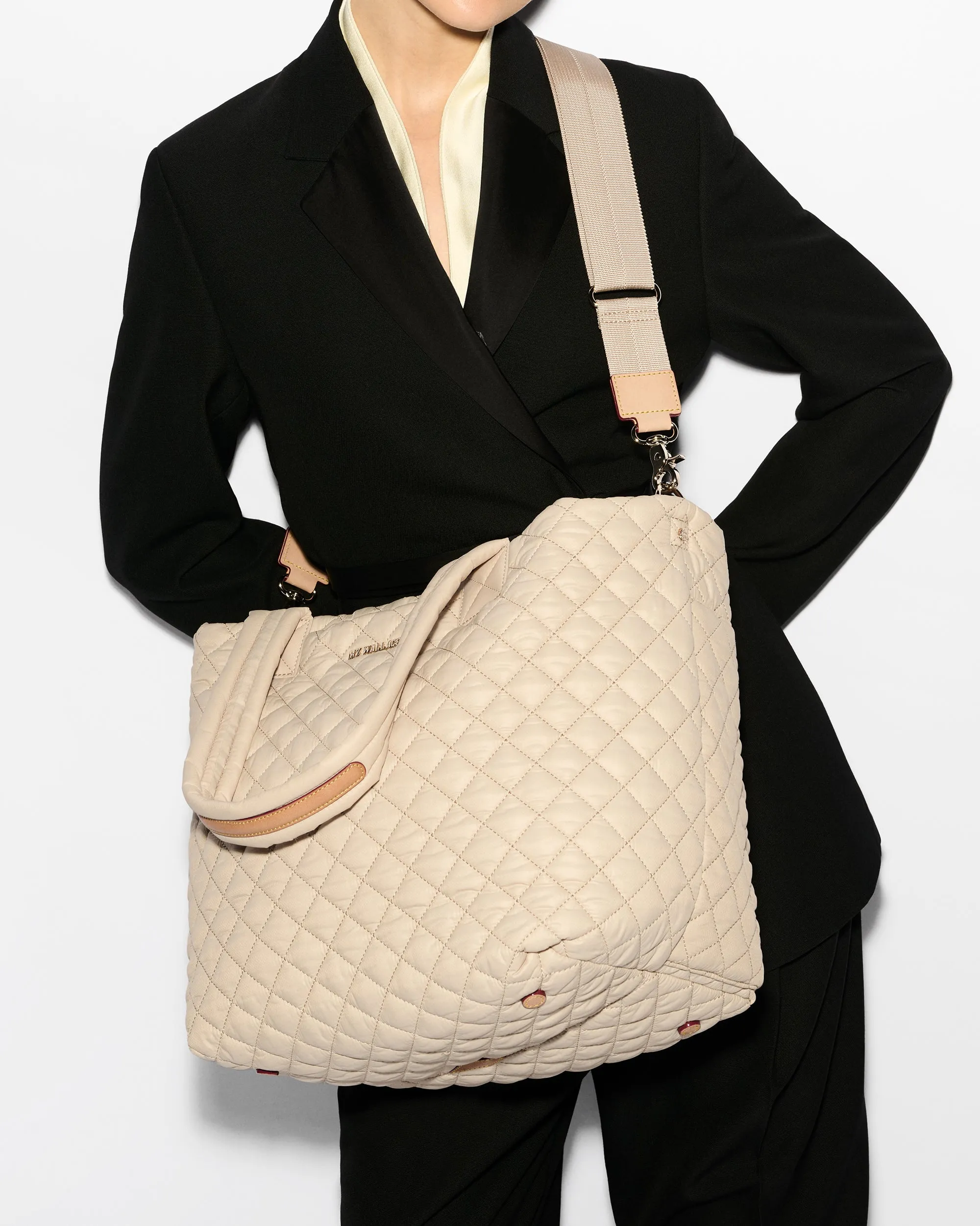 Buff Medium Metro Tote Deluxe sold by MZ Wallace product image thumbnail 2