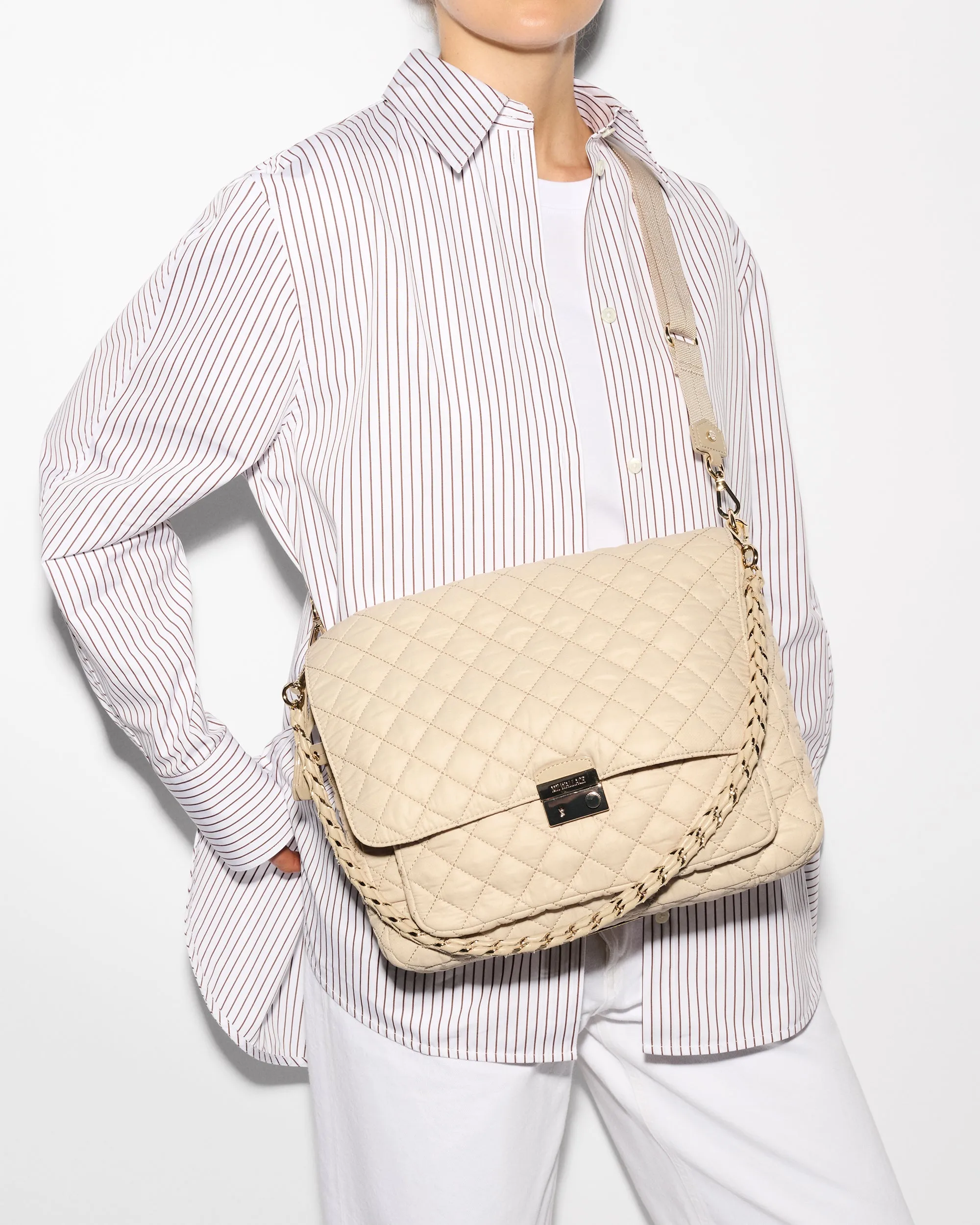 Buff Large Crosby Lock Crossbody sold by MZ Wallace product image thumbnail 2