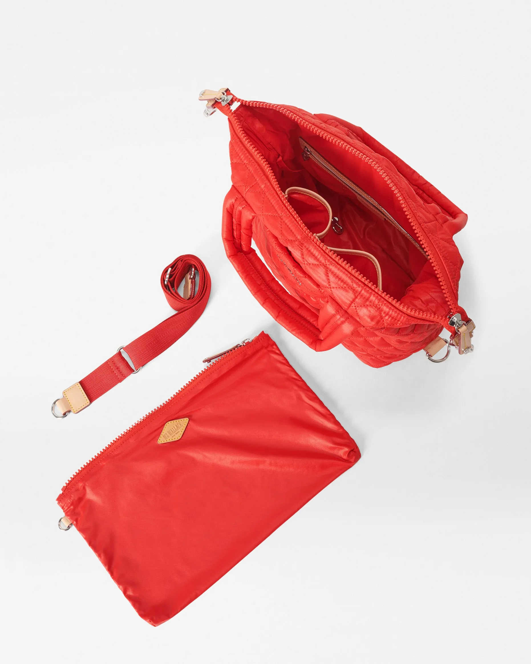 Bright Cherry Small Sutton Deluxe sold by MZ Wallace product image thumbnail 4