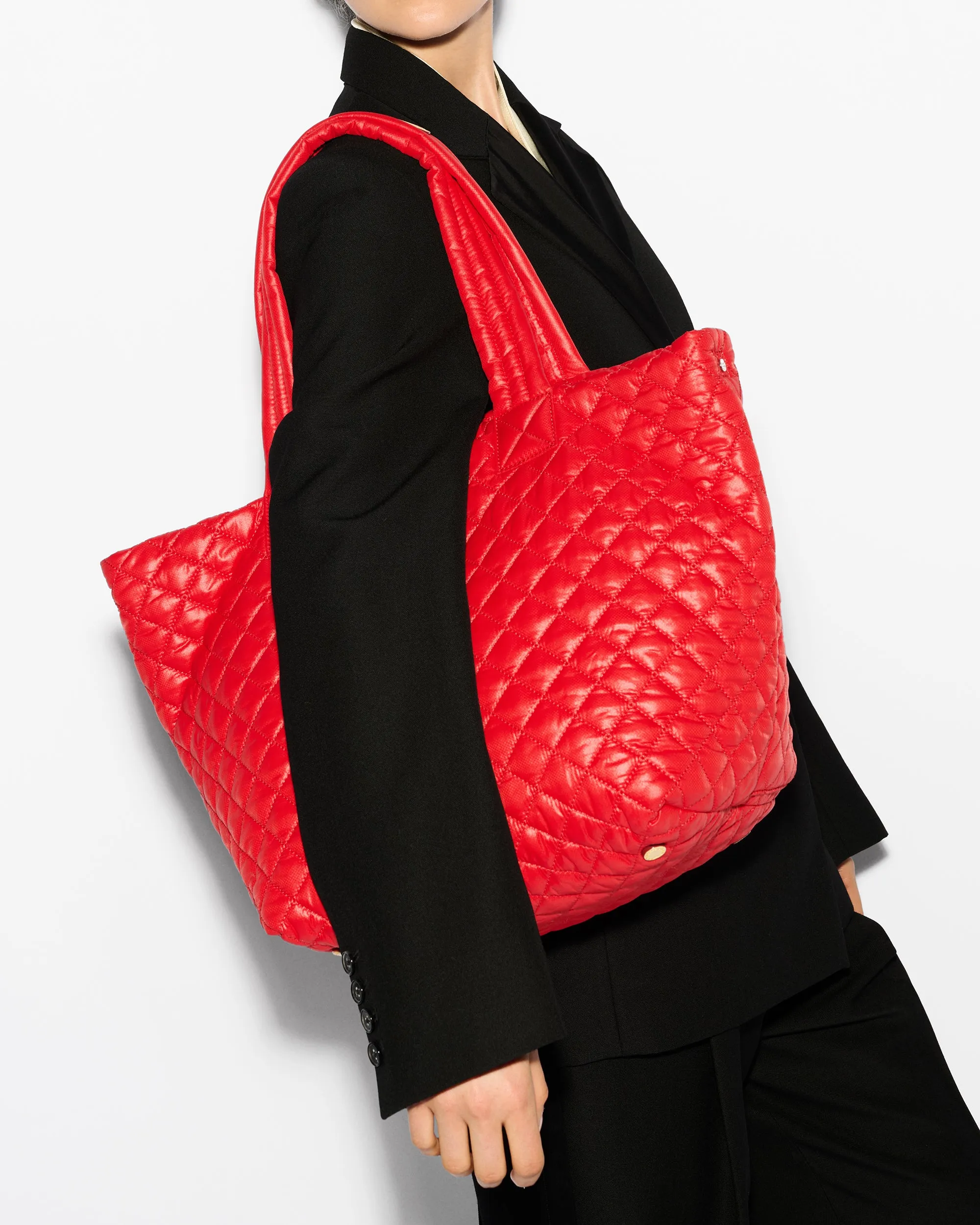 Bright Cherry Medium Metro Tote Deluxe sold by MZ Wallace product image thumbnail 2