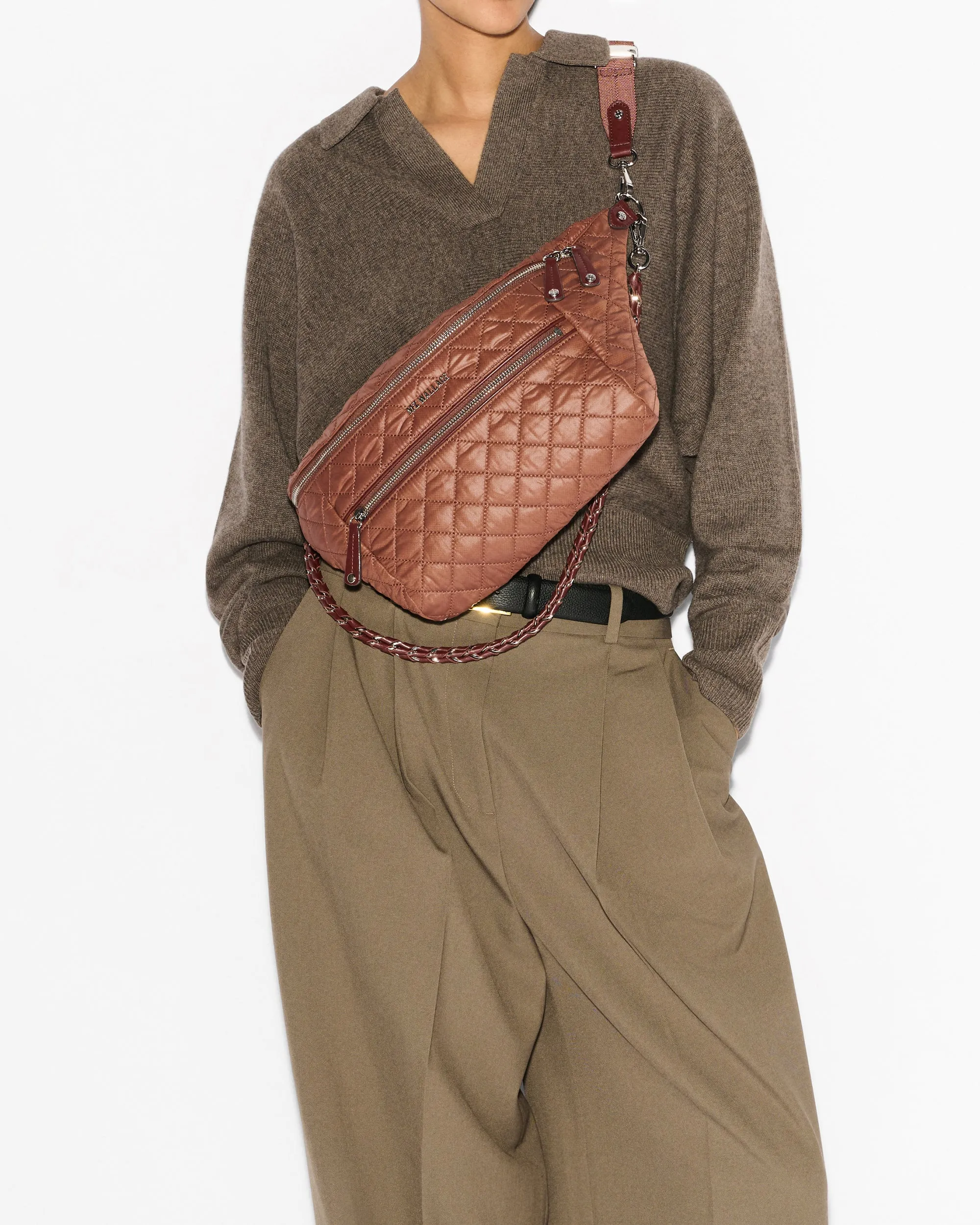 Terracotta Crosby Crossbody Sling Bag sold by MZ Wallace product image thumbnail 2