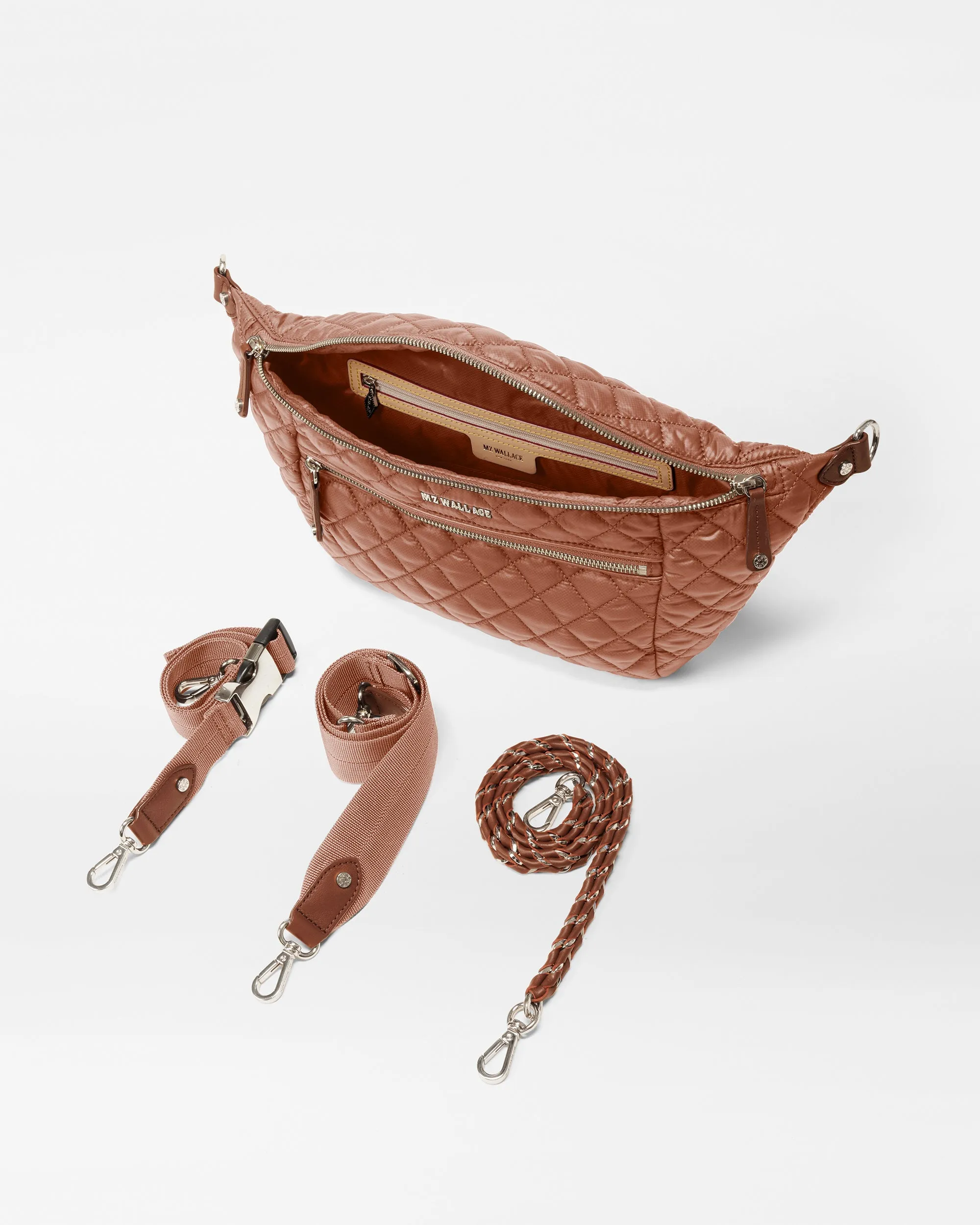 Terracotta Crosby Crossbody Sling Bag sold by MZ Wallace product image thumbnail 4