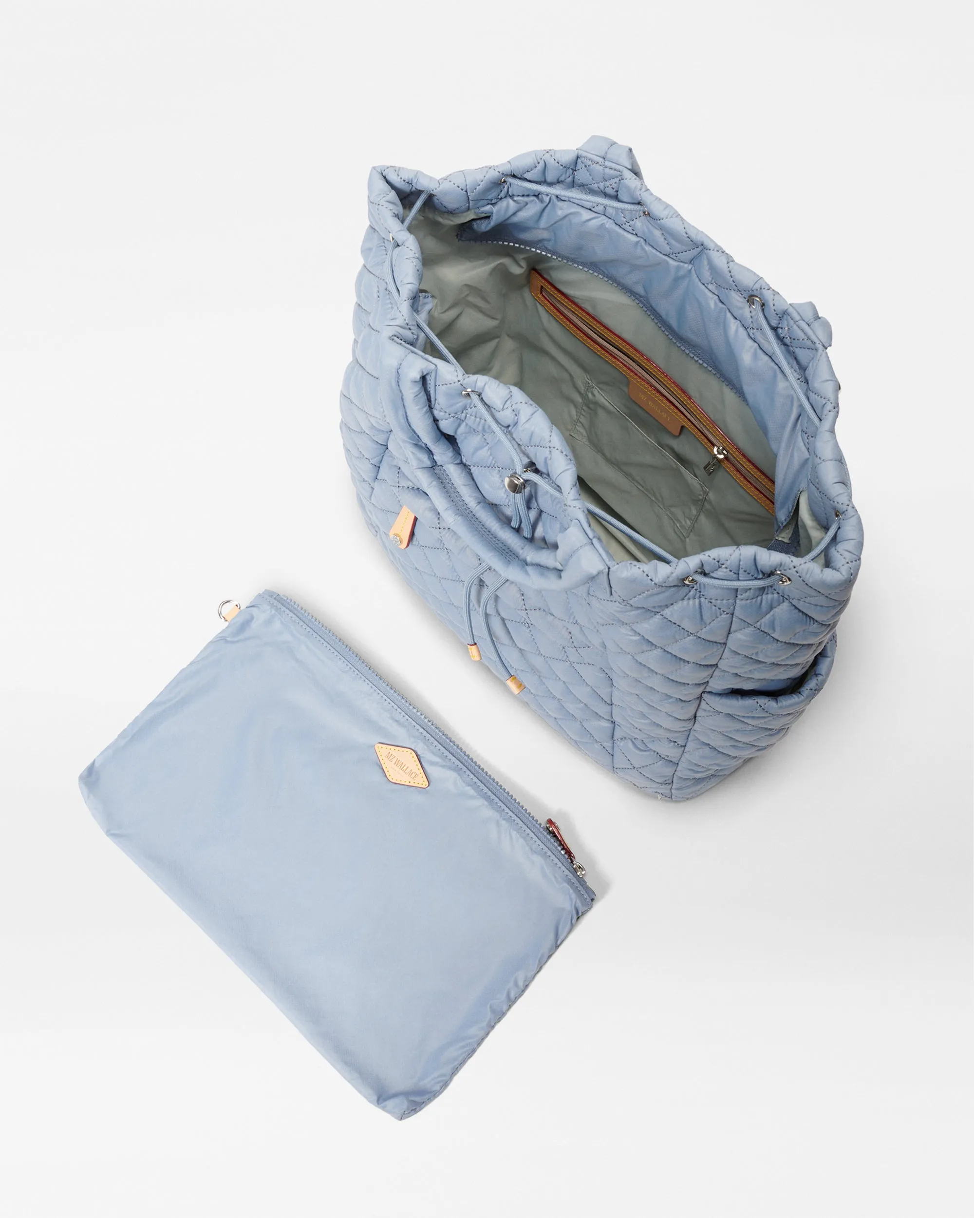 Stone Blue Metro Convertible Backpack sold by MZ Wallace product image thumbnail 4