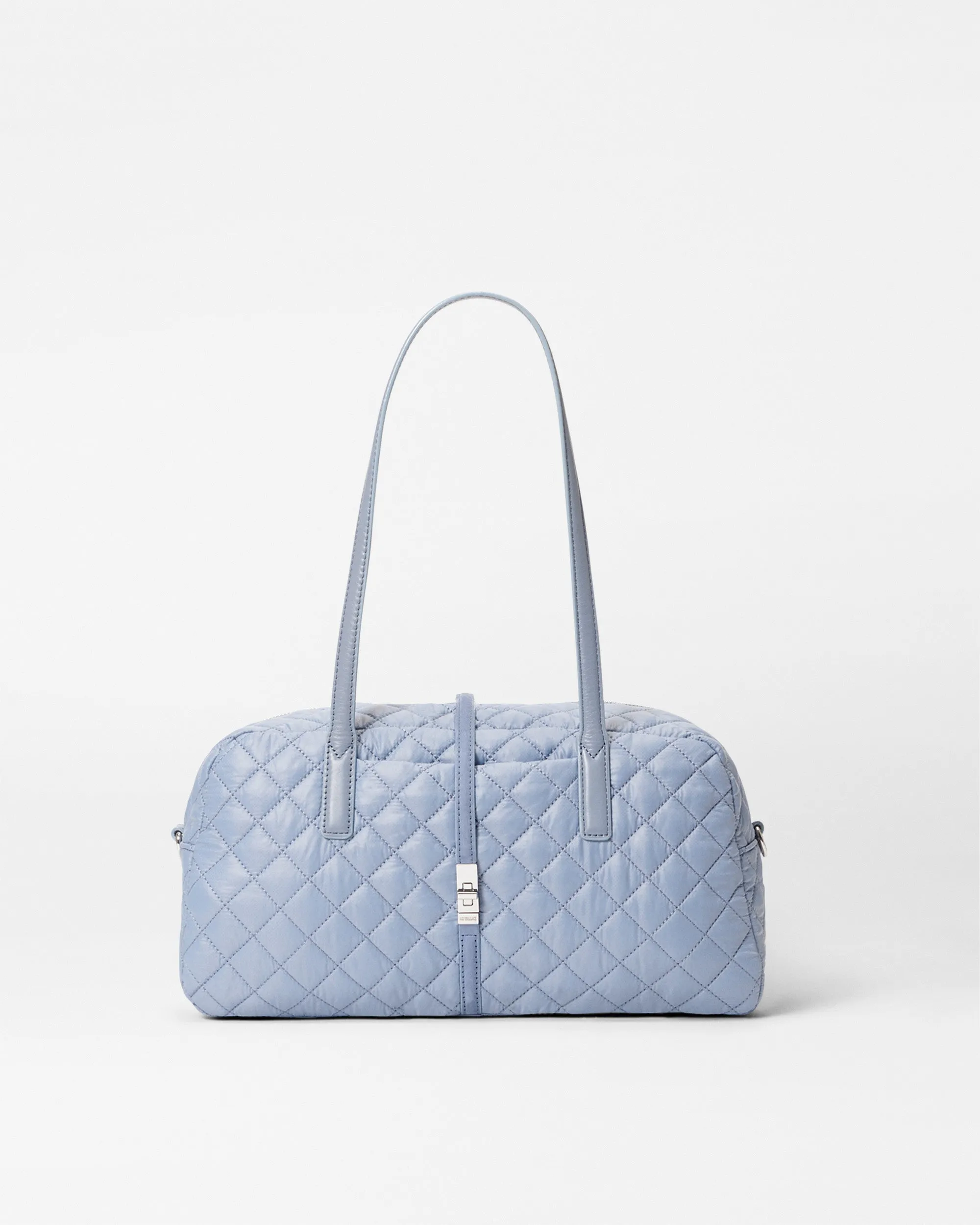 Stone Blue Astor Satchel sold by MZ Wallace
