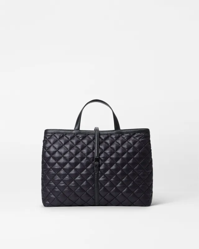 Black Medium Astor Top Handle sold by MZ Wallace