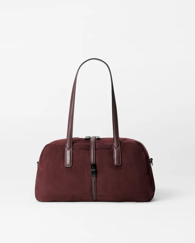 Wine Nubuck Astor Satchel sold by MZ Wallace