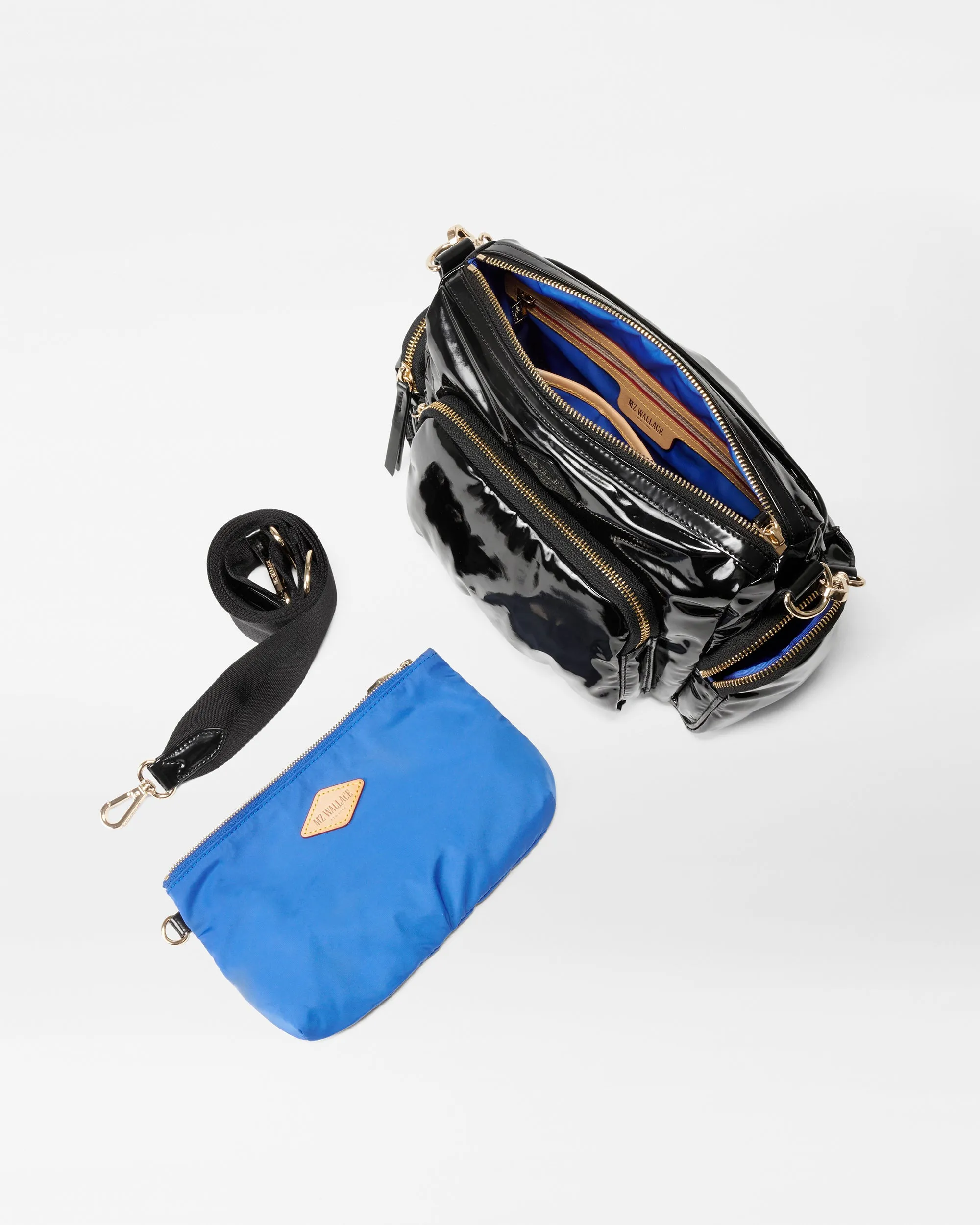 Black Lacquer Small Chelsea Crossbody sold by MZ Wallace product image thumbnail 4