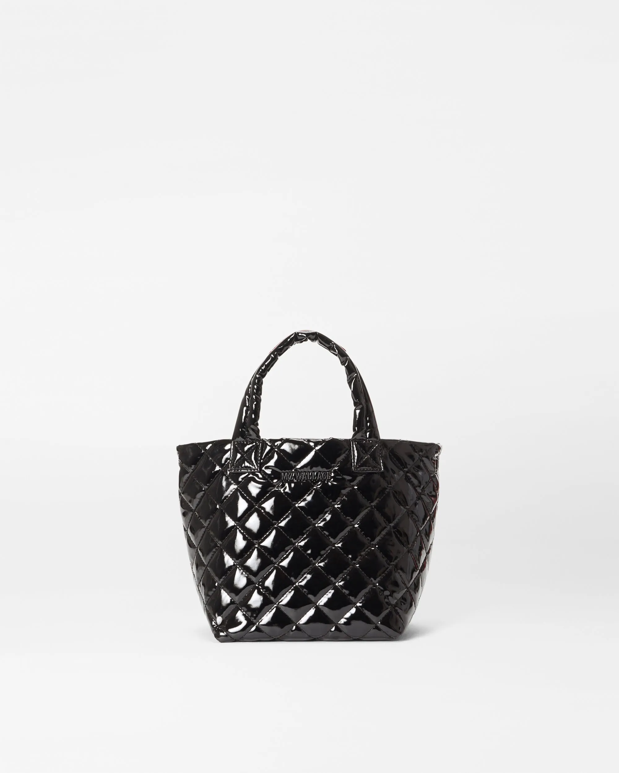 Black Lacquer Micro Metro Tote Deluxe sold by MZ Wallace