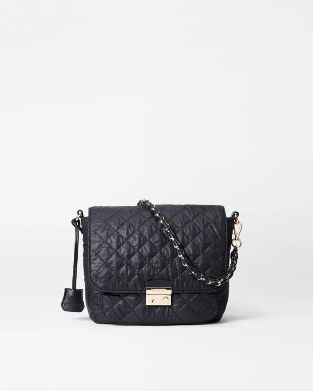 Black Medium Crosby Lock Crossbody sold by MZ Wallace