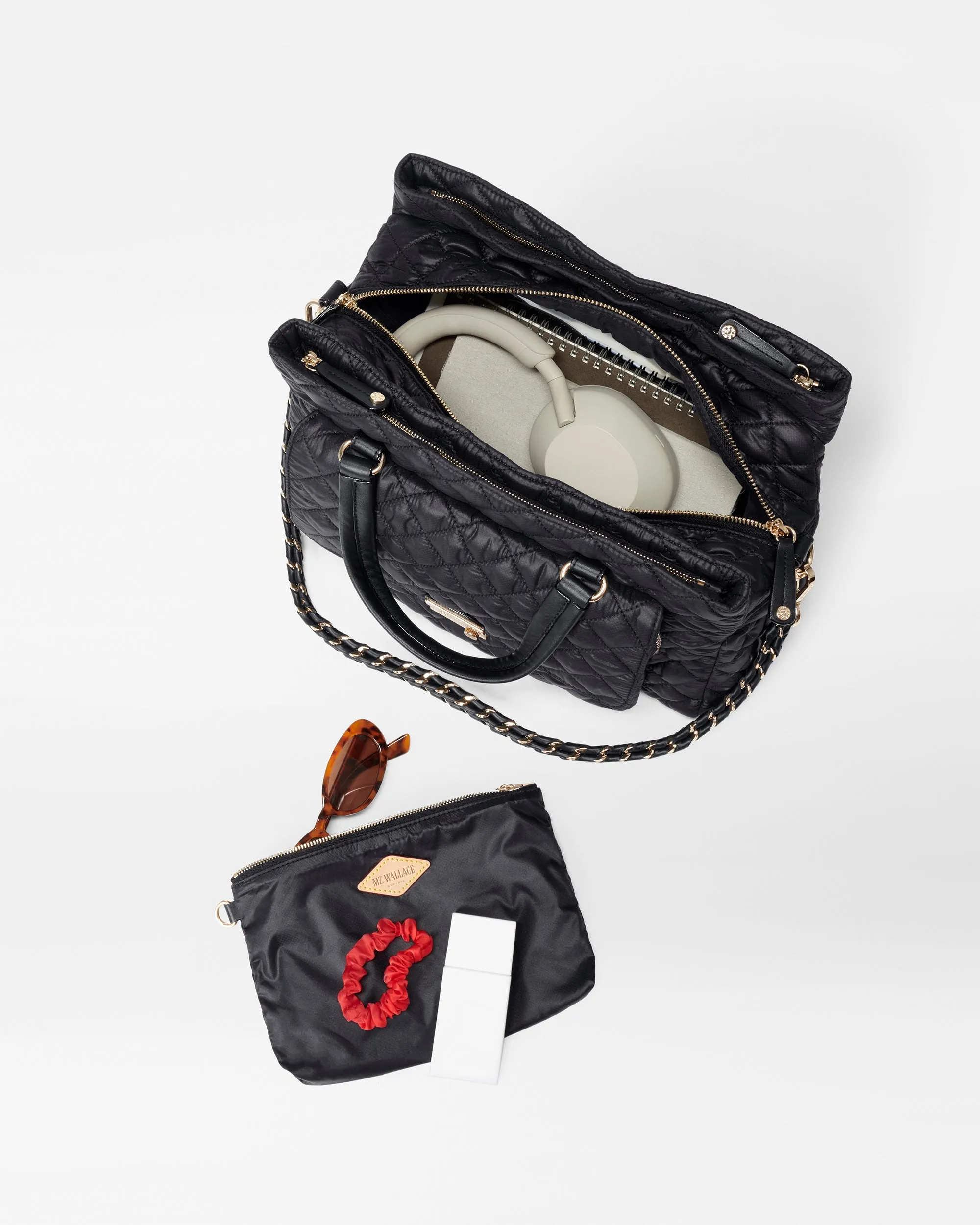 Black Crosby Lock Satchel sold by MZ Wallace product image thumbnail 4