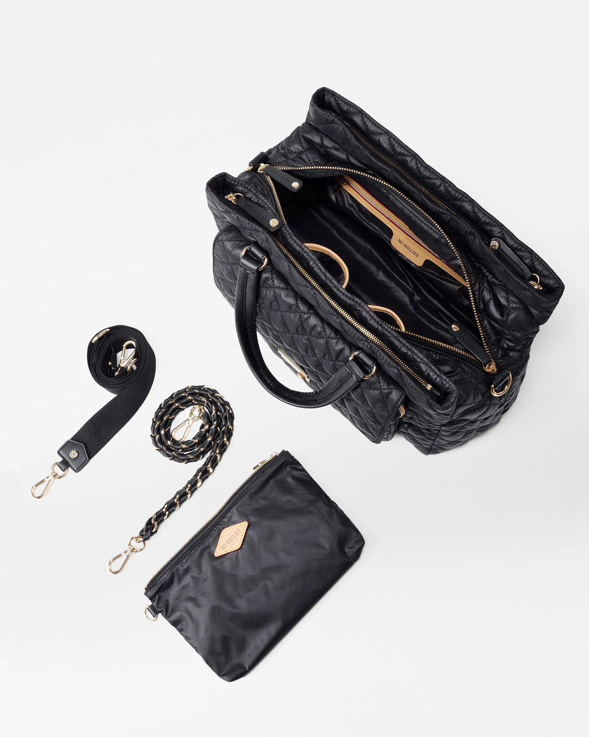 Black Crosby Lock Satchel sold by MZ Wallace product image thumbnail 3