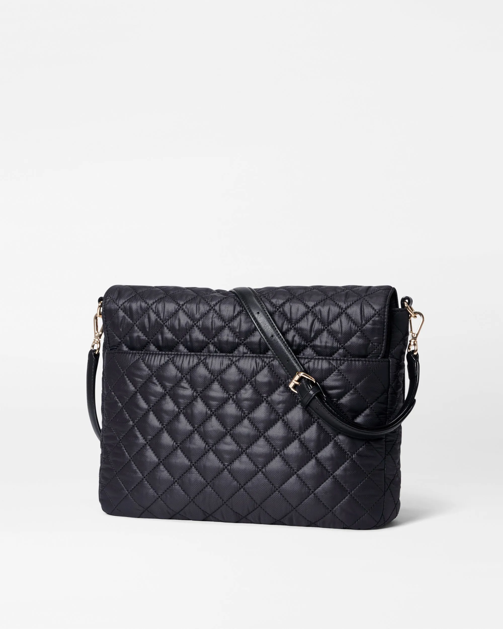 Black Large Crosby Lock Crossbody sold by MZ Wallace product image thumbnail 3