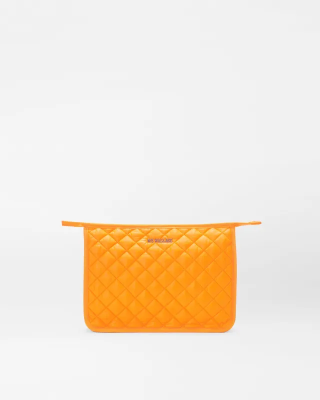 Flame Orange Personalized Metro Clutch sold by MZ Wallace