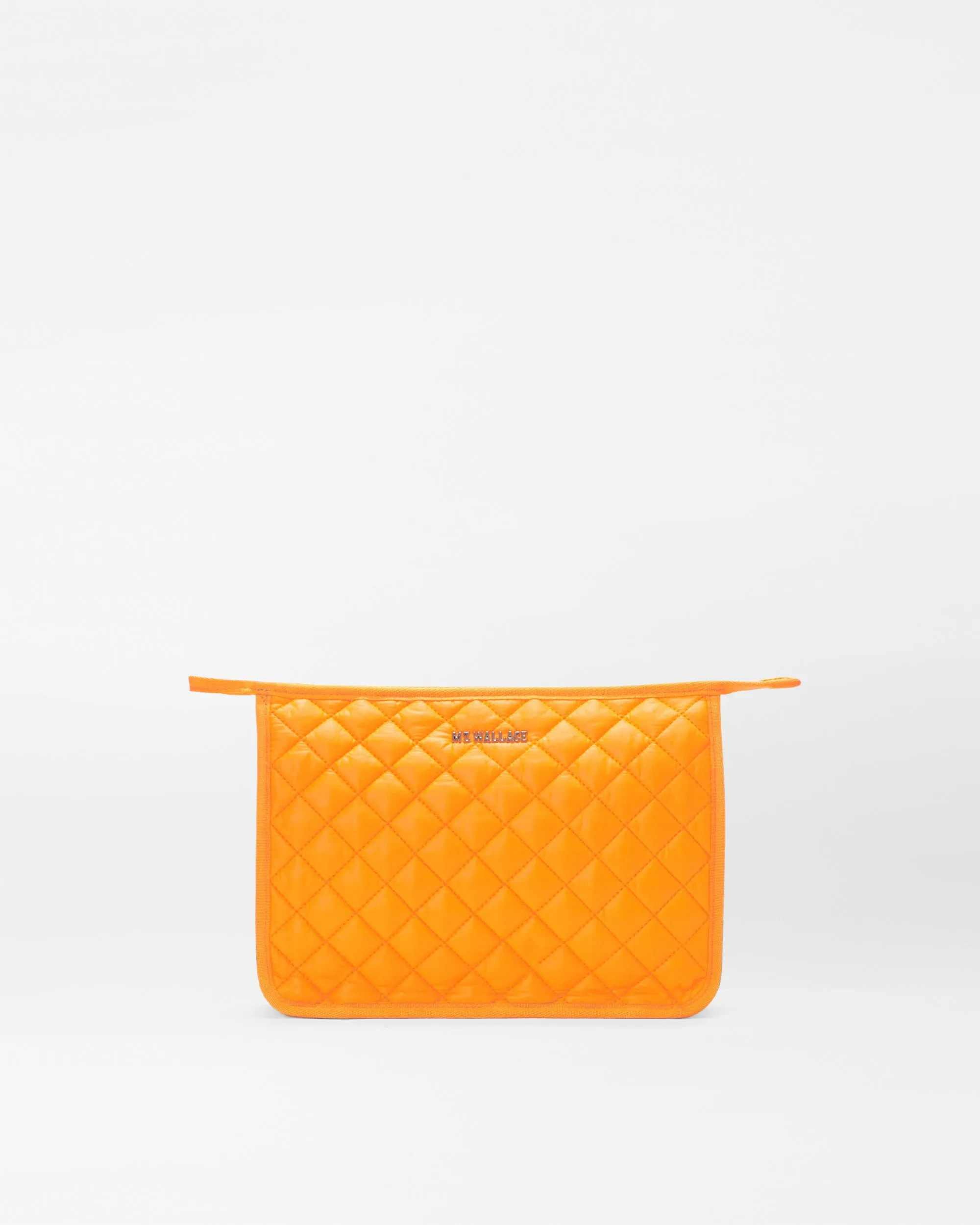 Flame Orange Personalized Metro Clutch sold by MZ Wallace