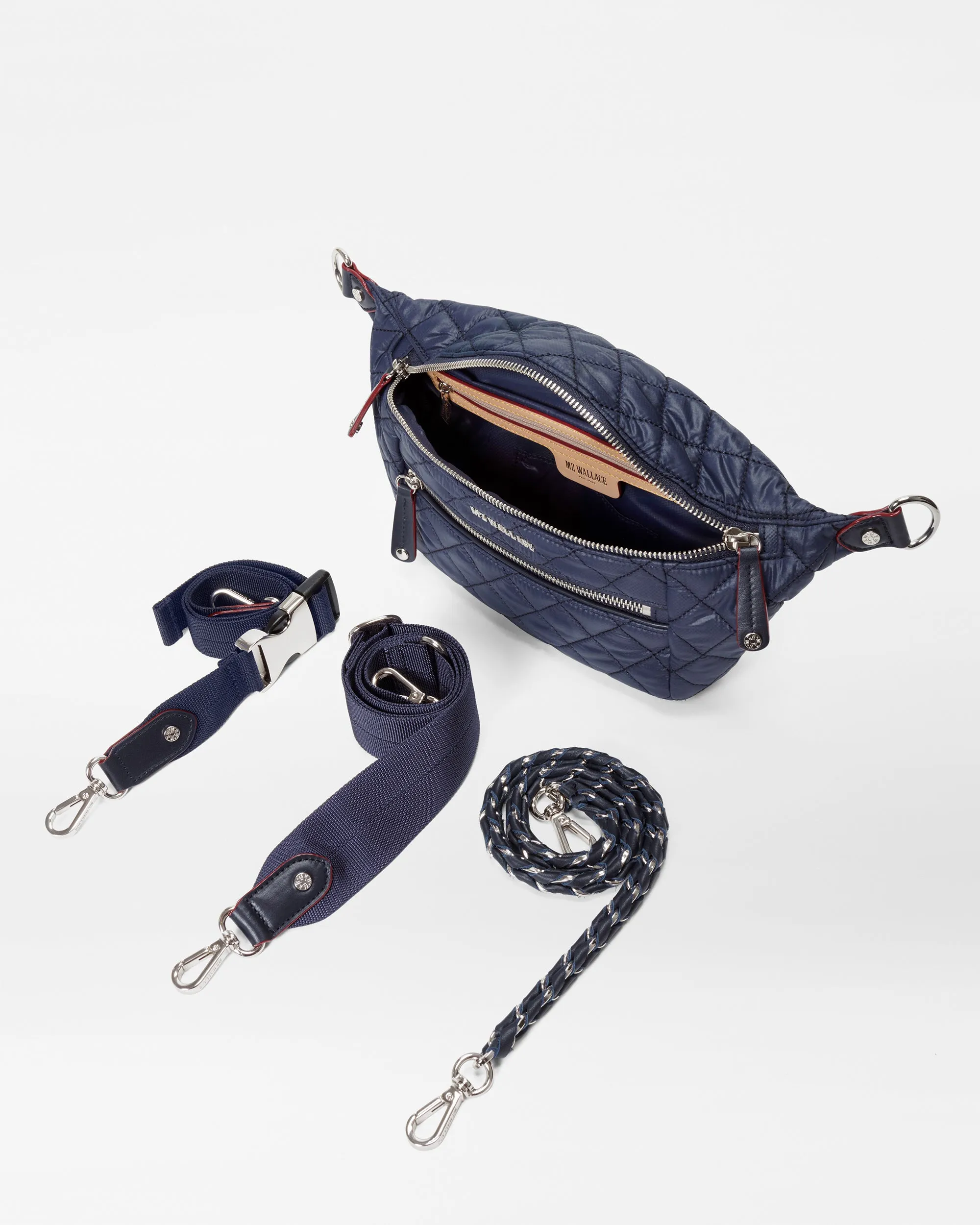 Navy Small Crosby Sling sold by MZ Wallace product image thumbnail 4