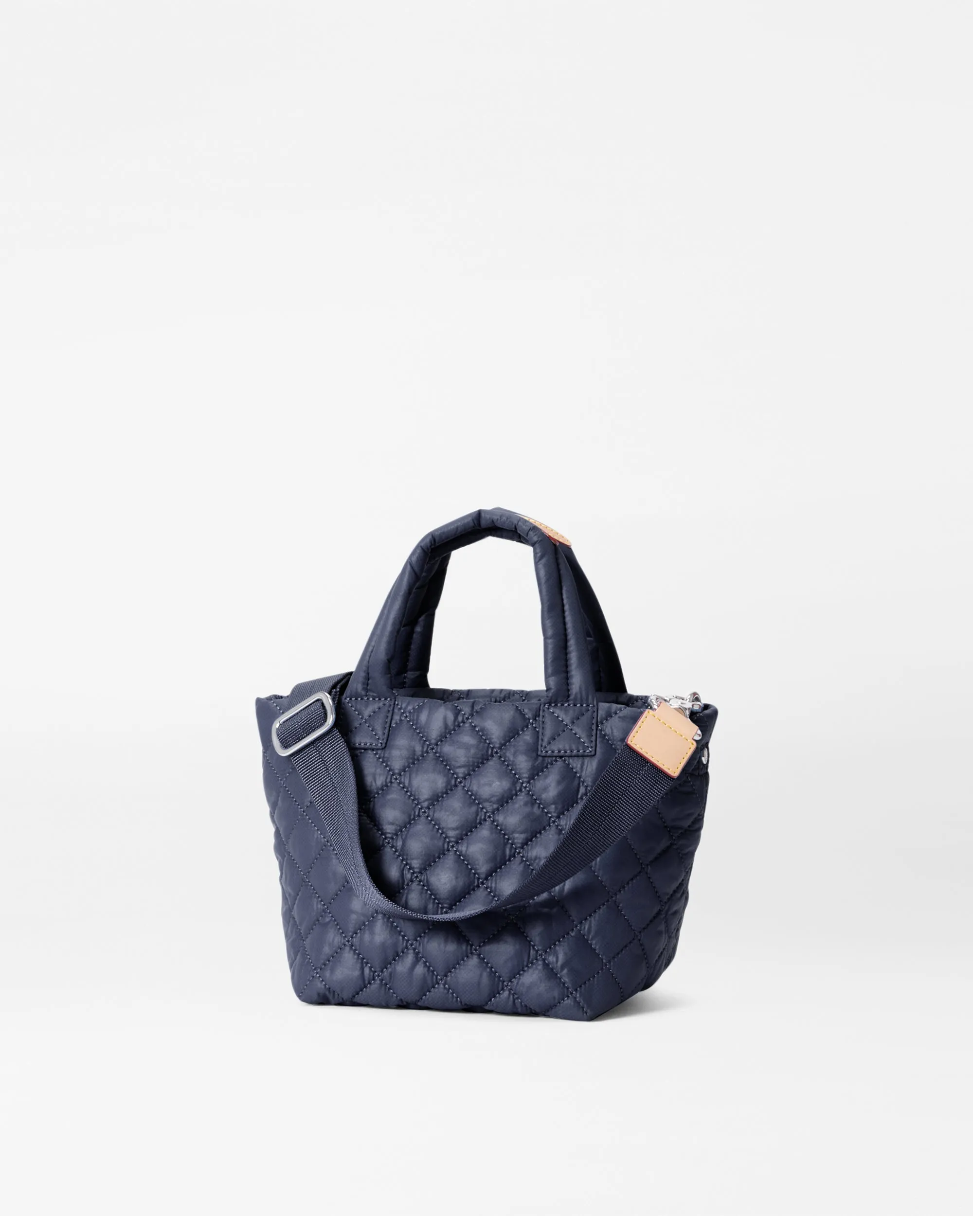 Navy Micro Metro Tote Deluxe sold by MZ Wallace product image thumbnail 3