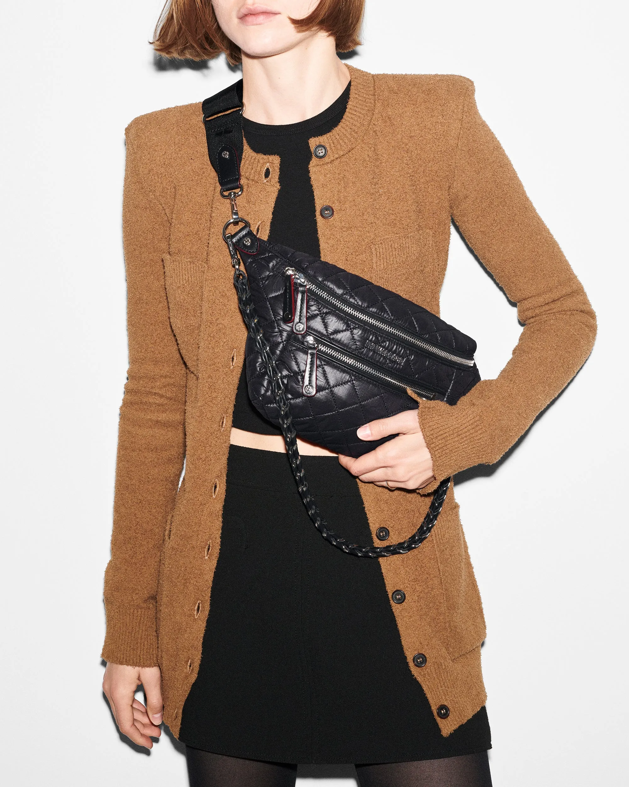 Black Small Crosby Crossbody Sling sold by MZ Wallace product image thumbnail 2