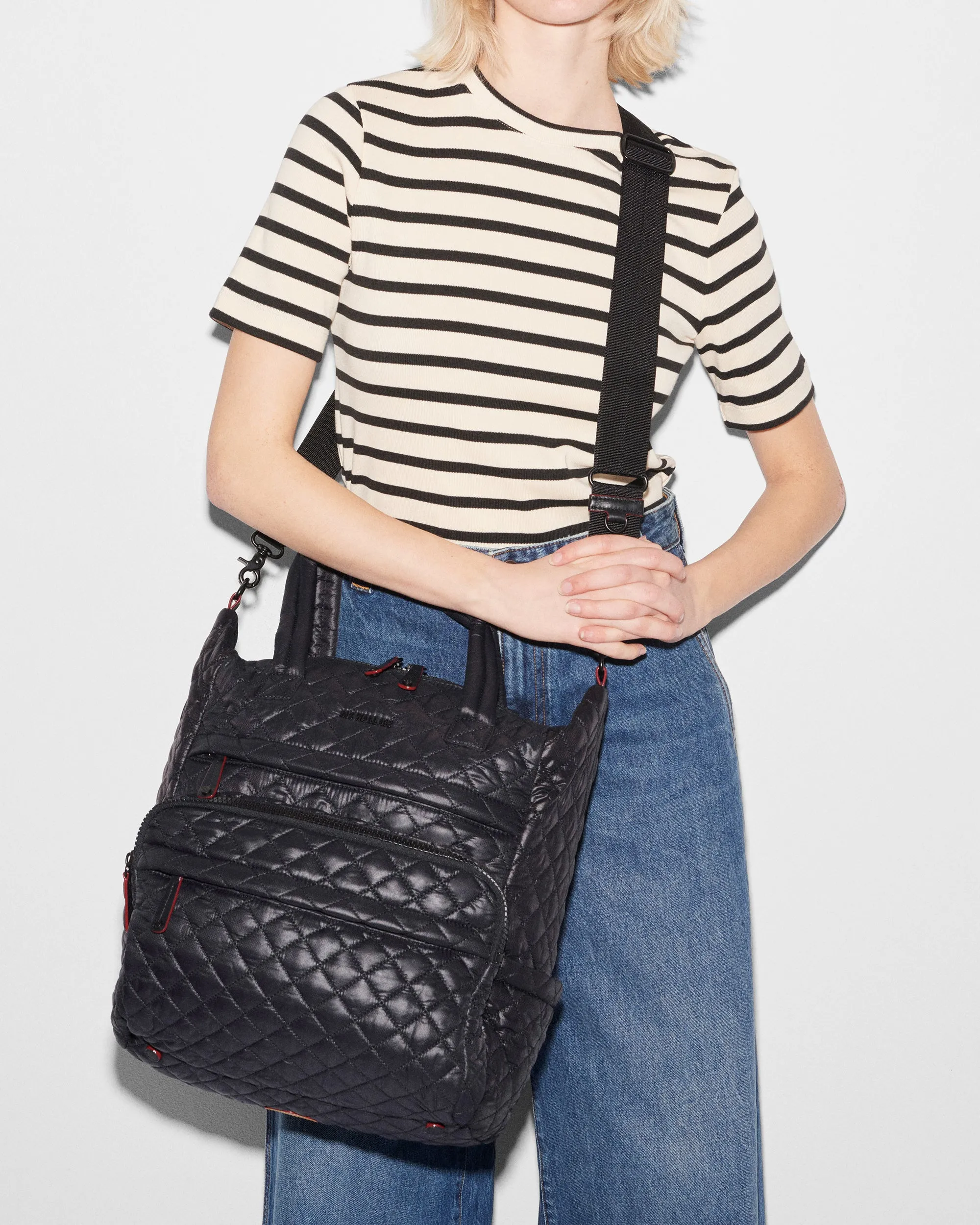 Black Metro Utility Backpack sold by MZ Wallace product image thumbnail 5