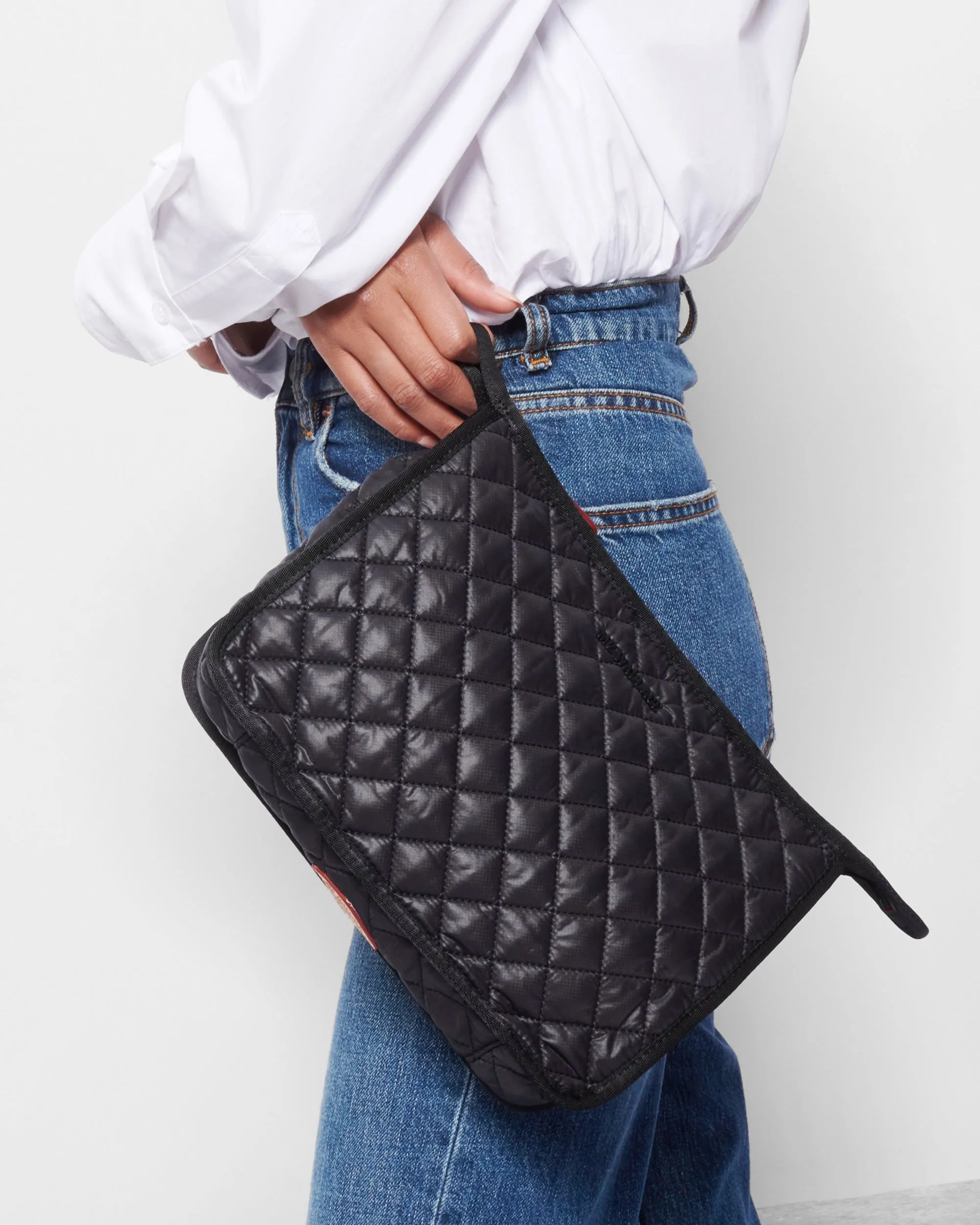 Black Metro Clutch sold by MZ Wallace product image thumbnail 2