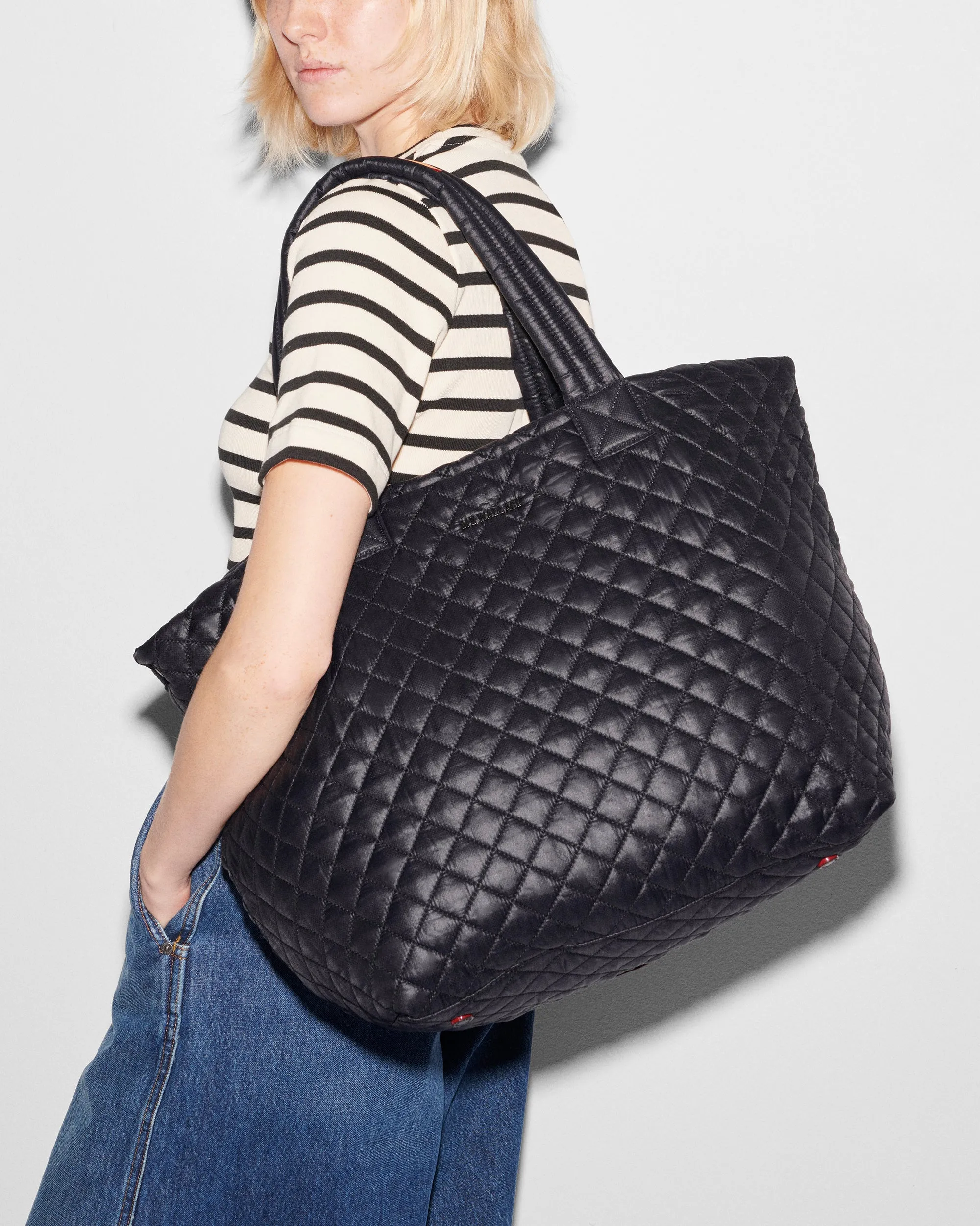 Black Large Metro Tote Deluxe sold by MZ Wallace product image thumbnail 3