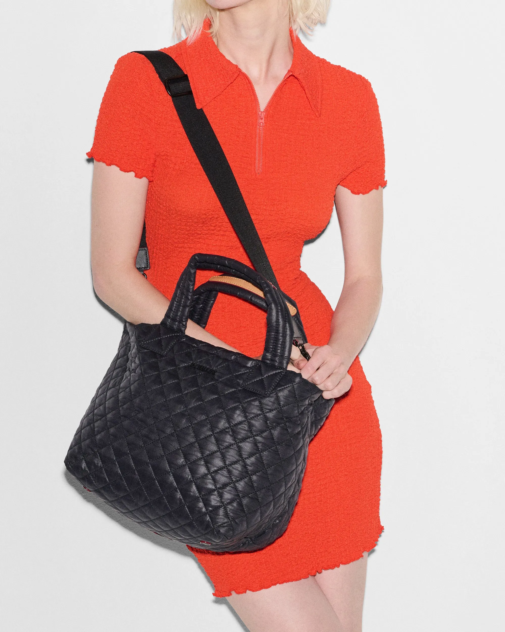 Black Small Metro Tote Deluxe sold by MZ Wallace product image thumbnail 2