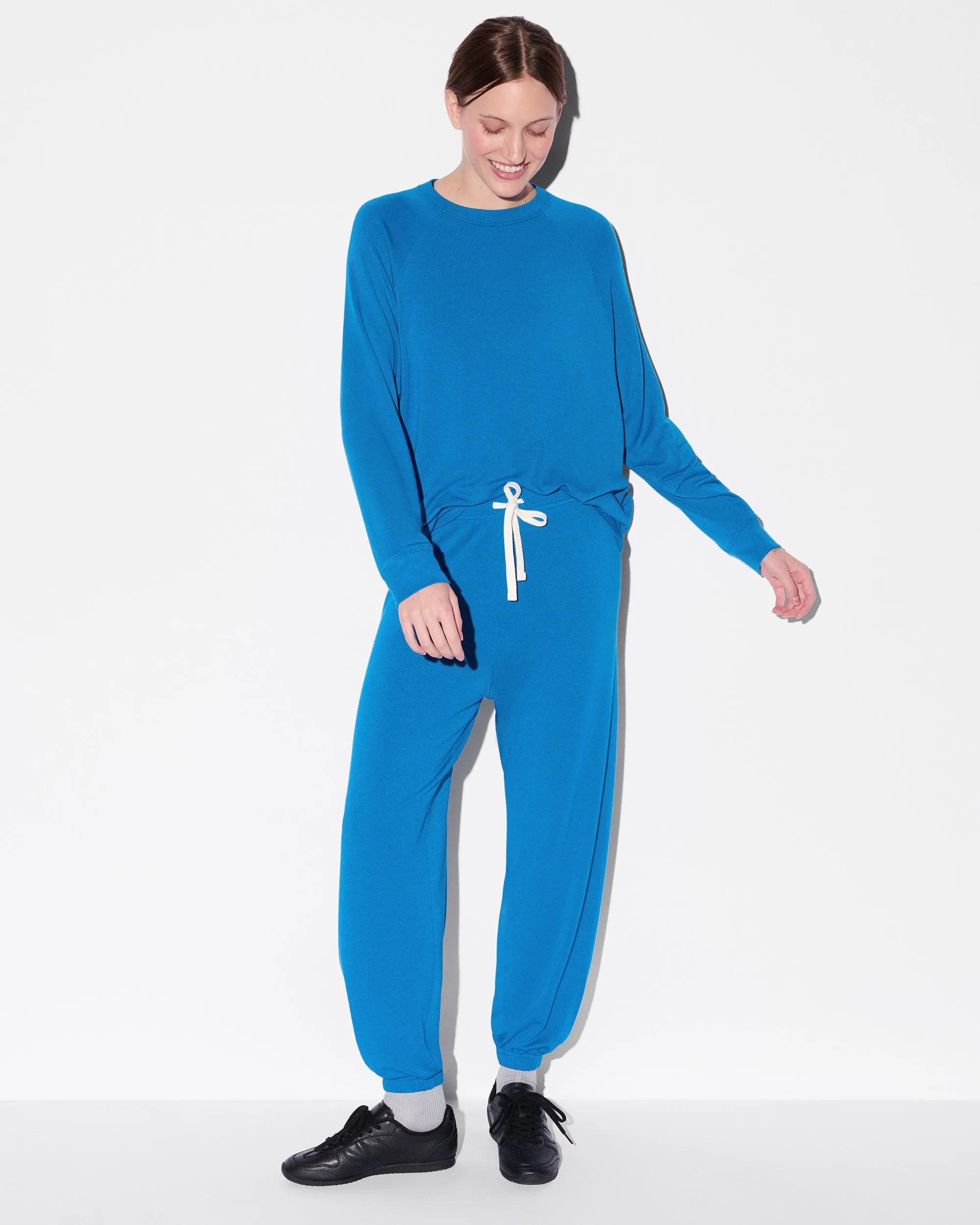 Black/Classic Blue MZ Wallace x Splits59 Large Andie Oversized Fleece Sweatshirt sold by MZ Wallace product image thumbnail 3