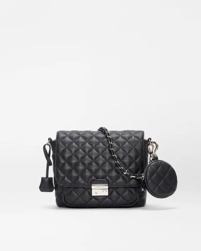 Black Quilted Leather Medium Crosby Lock Crossbody sold by MZ Wallace