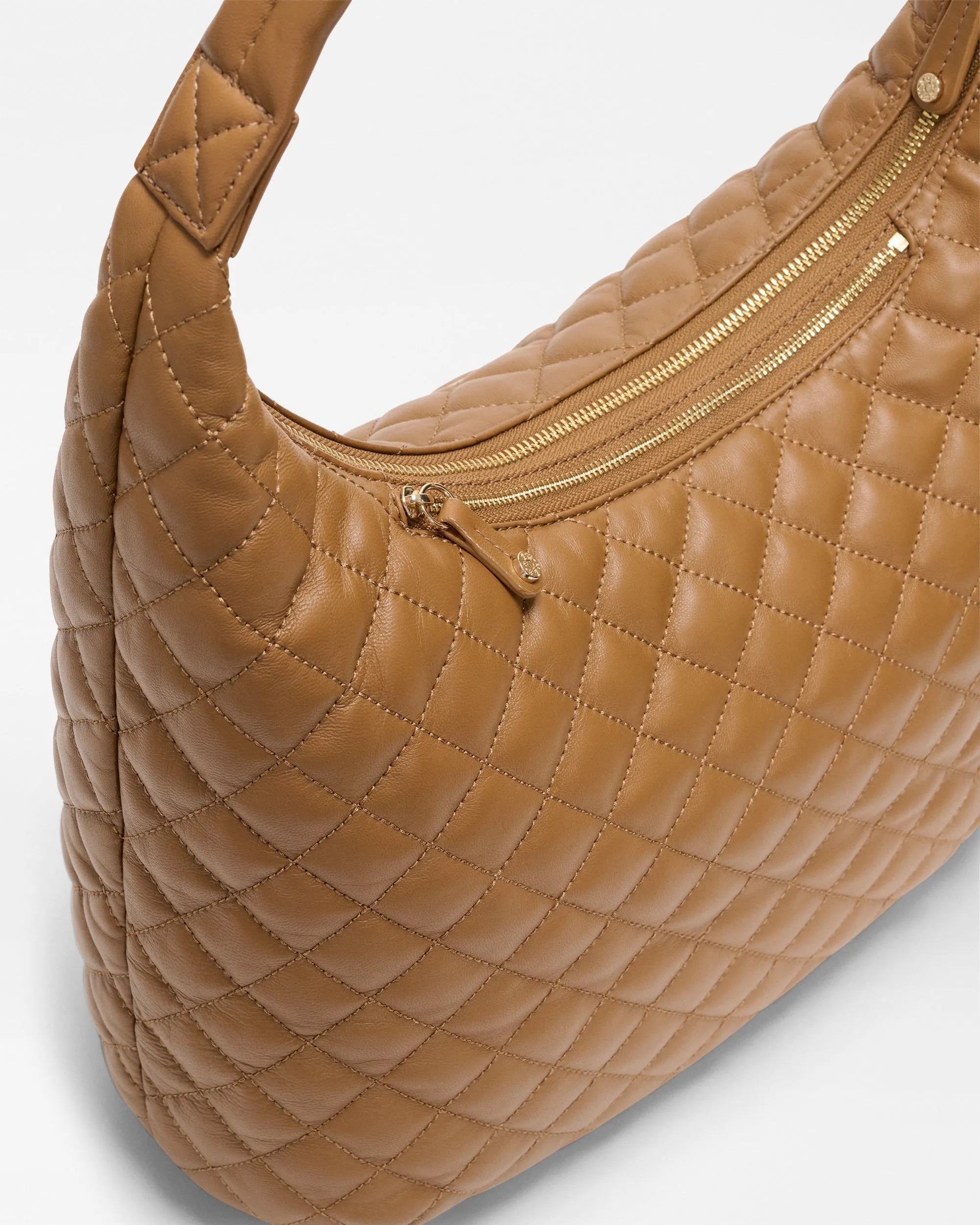 Caramel Leather Large Metro Shoulder sold by MZ Wallace product image thumbnail 3