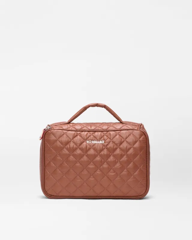 Terracotta Zip Round Cosmetic sold by MZ Wallace