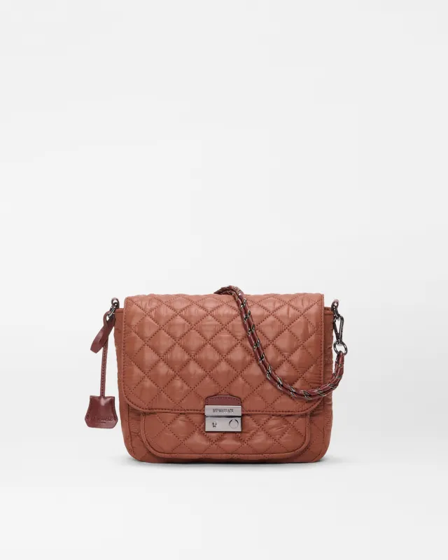 Terracotta Medium Crosby Lock Crossbody sold by MZ Wallace