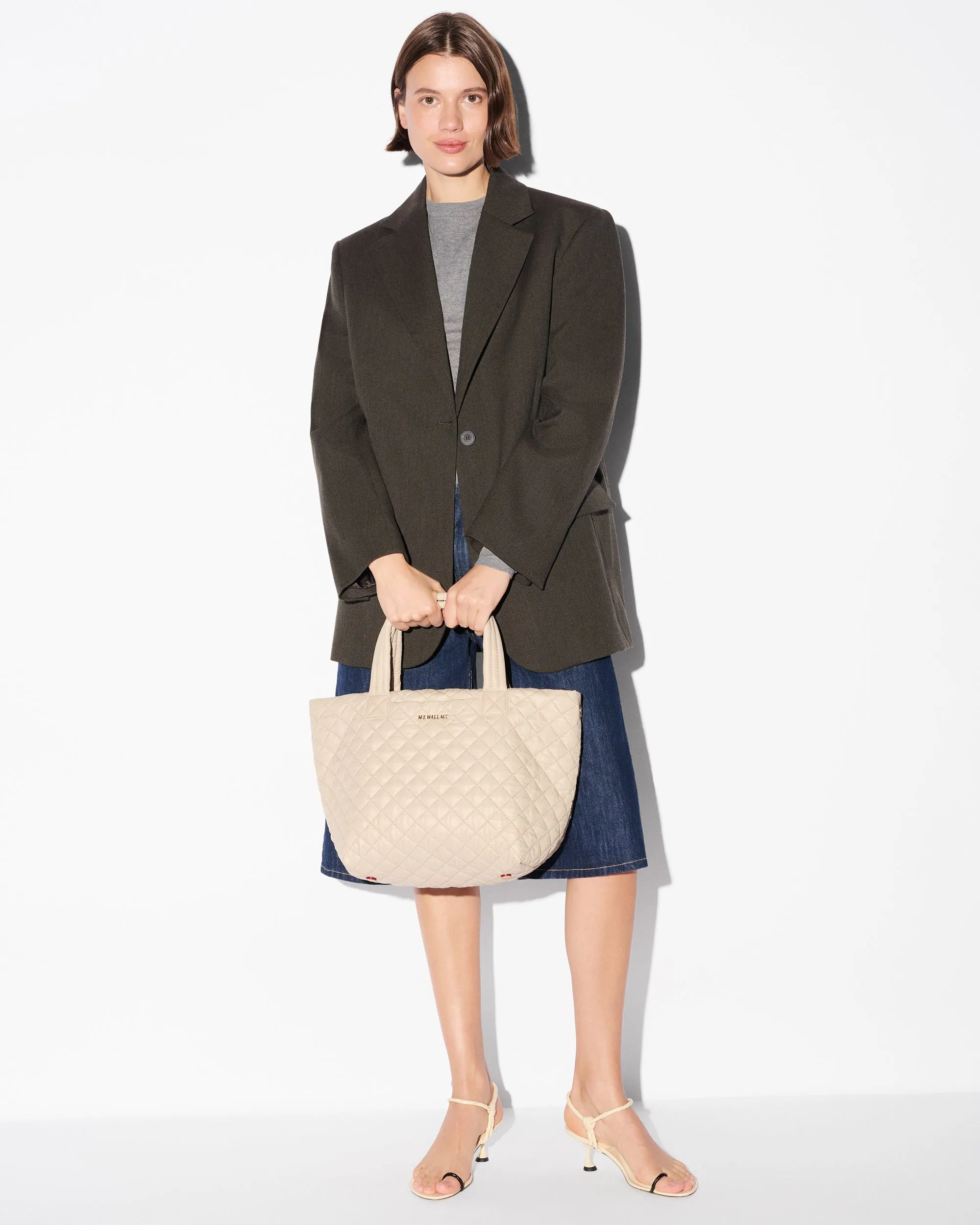 Buff Small Metro Tote Deluxe sold by MZ Wallace product image thumbnail 2