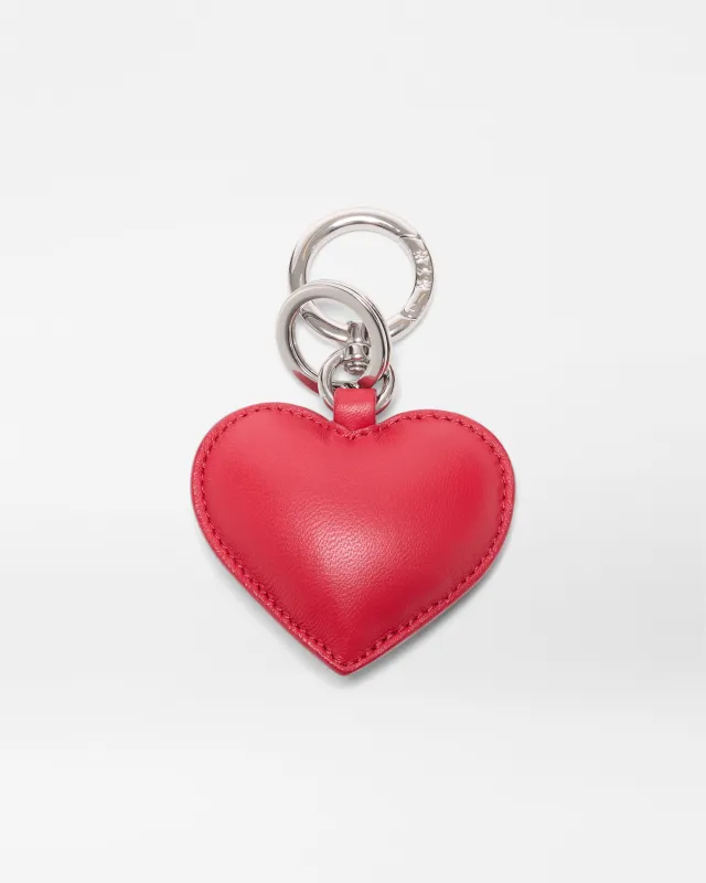 Red Leather Heart Charm sold by MZ Wallace
