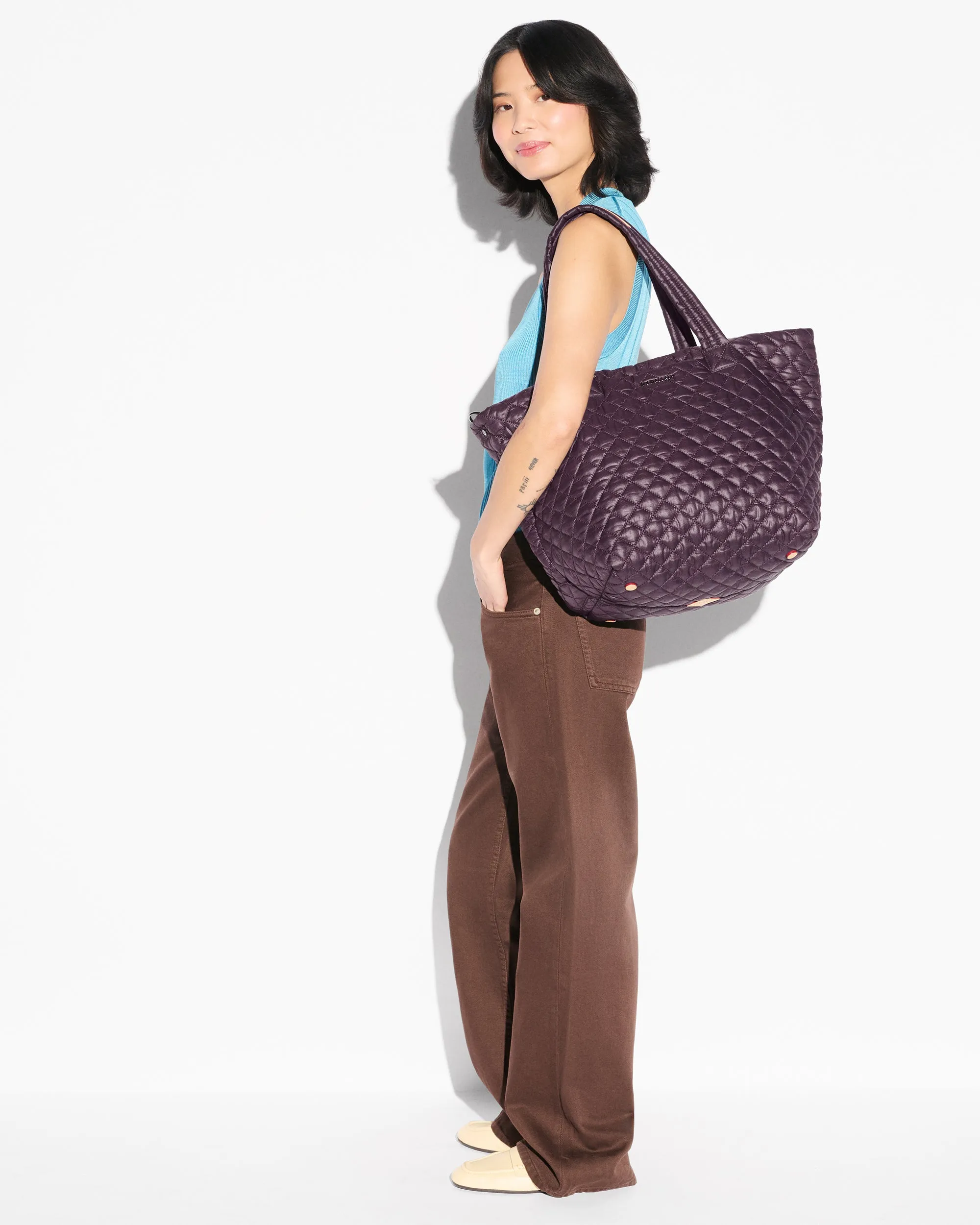Raisin Medium Metro Tote Deluxe sold by MZ Wallace product image thumbnail 2