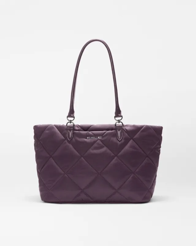 Raisin Medium Madison E/W Tote made by MZ Wallace
