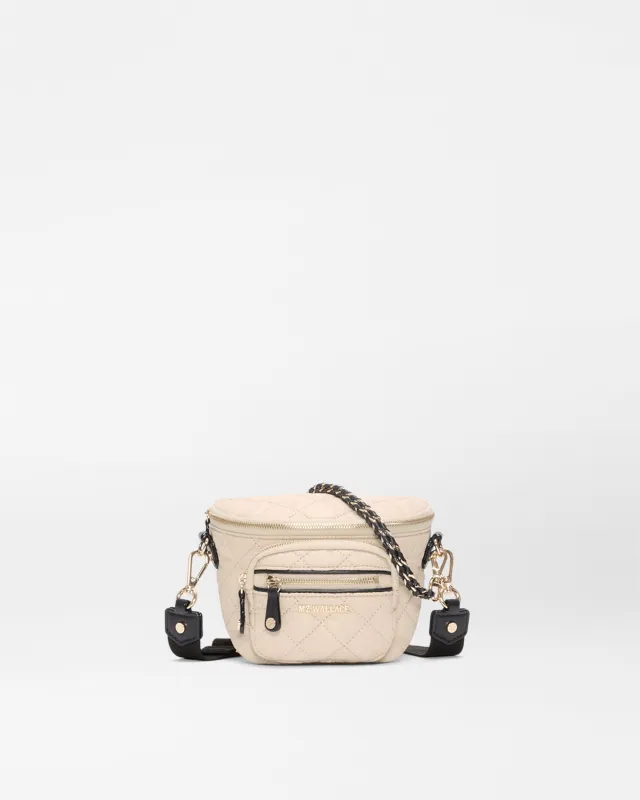 Buff/Black Micro Crosby Sling made by MZ Wallace