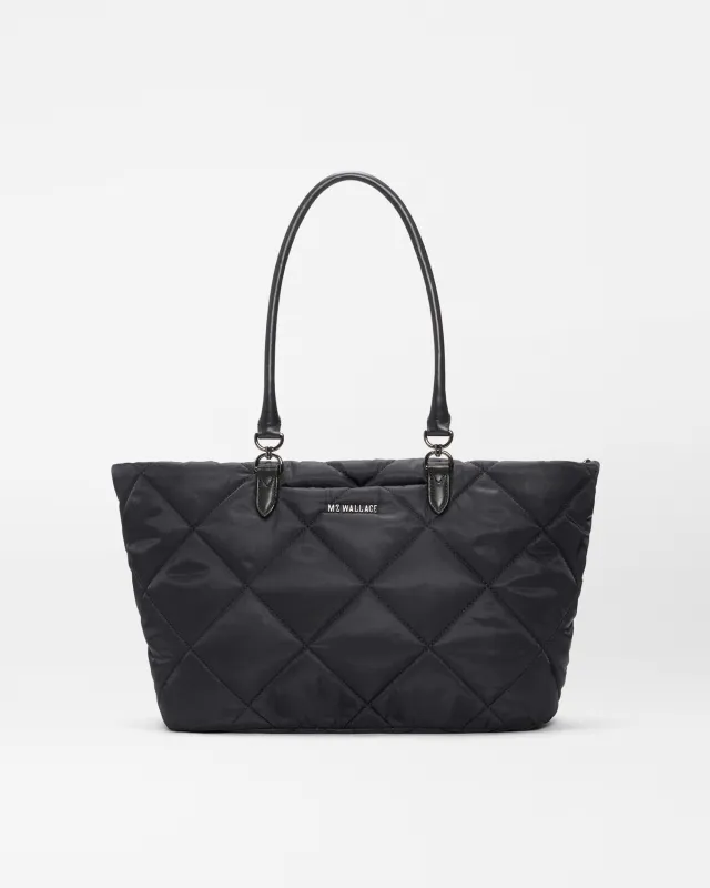 Black Medium Madison E/W Tote made by MZ Wallace