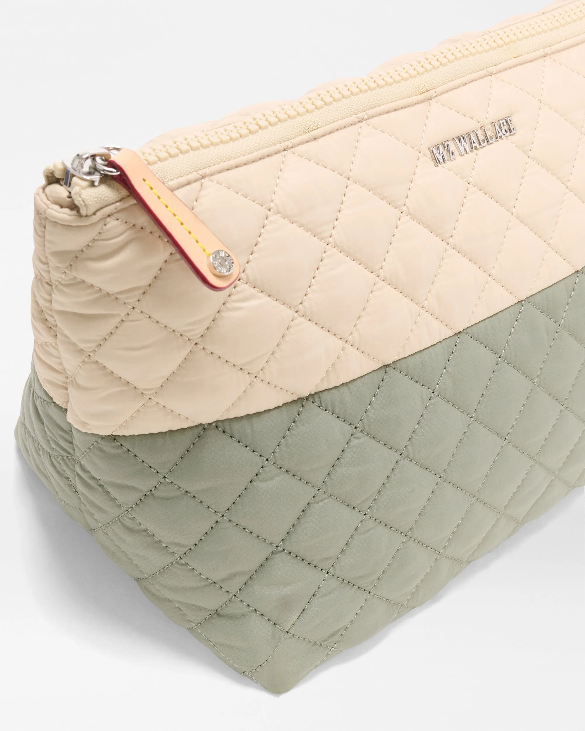 Agave Green/Buff Large Zoey Cosmetic sold by MZ Wallace product image thumbnail 4