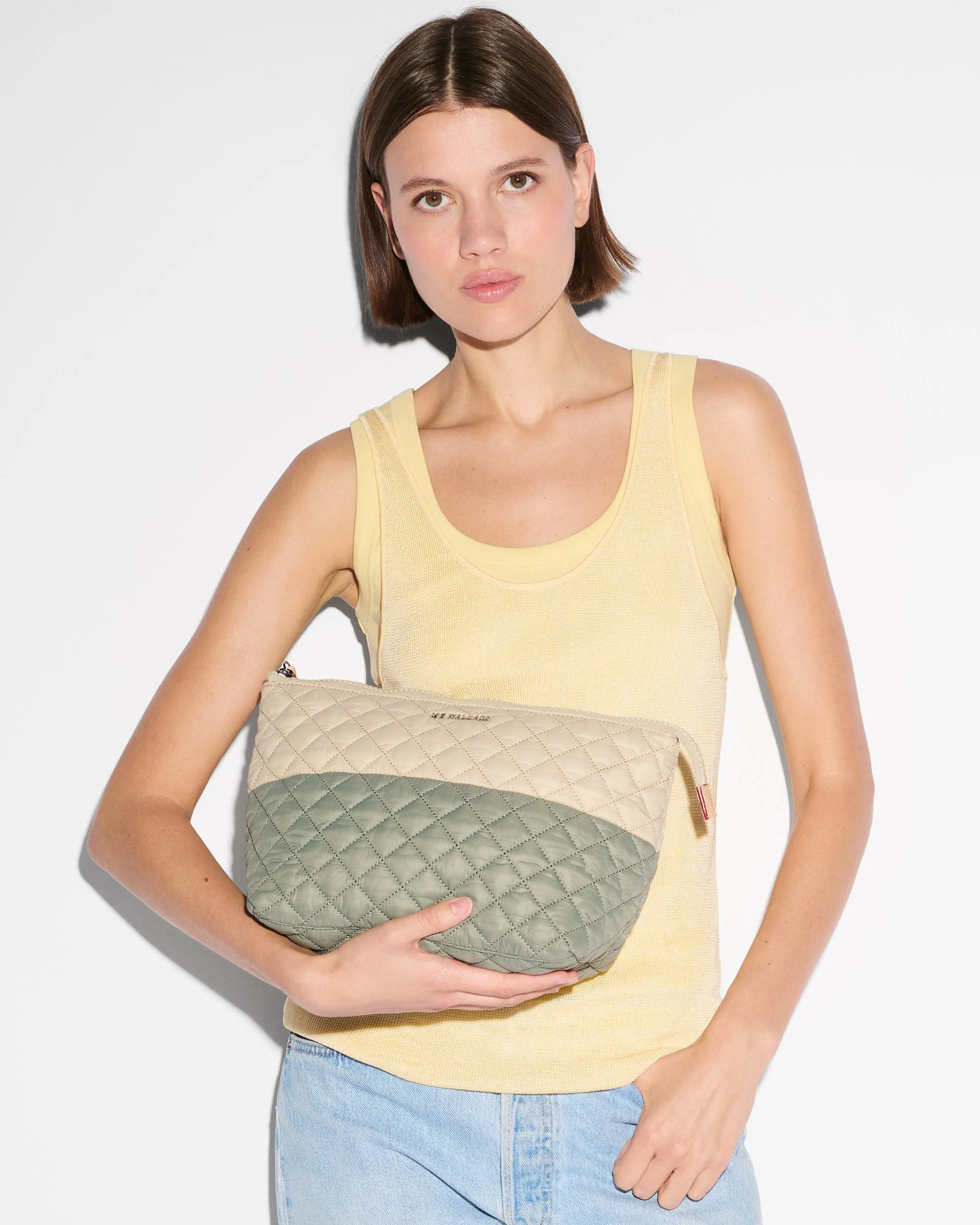 Agave Green/Buff Large Zoey Cosmetic sold by MZ Wallace product image thumbnail 2