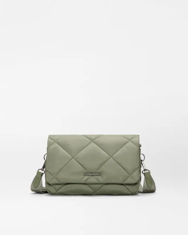 Agave Green Madison Flap Crossbody made by MZ Wallace