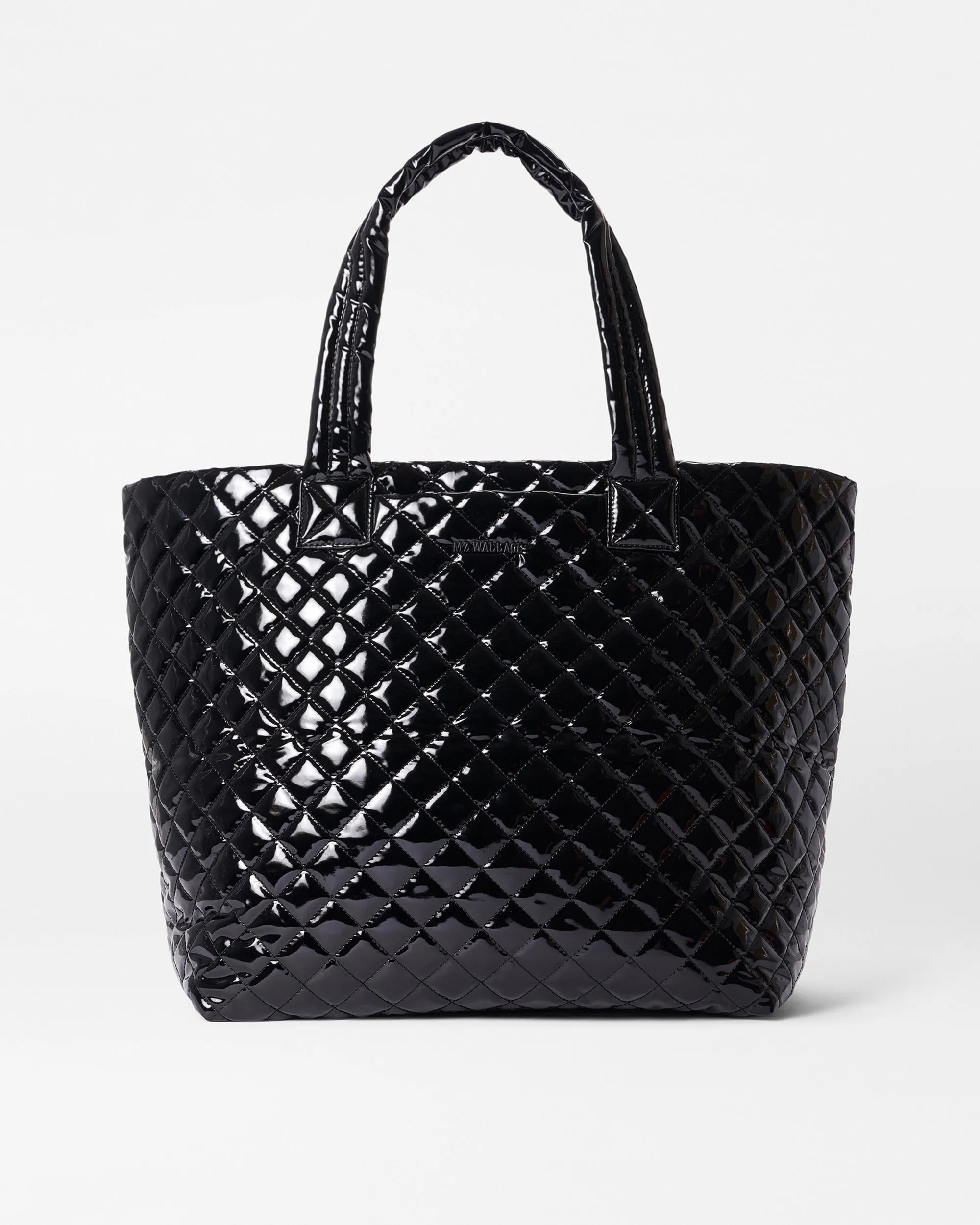 Black Lacquer Large Metro Tote Deluxe sold by MZ Wallace