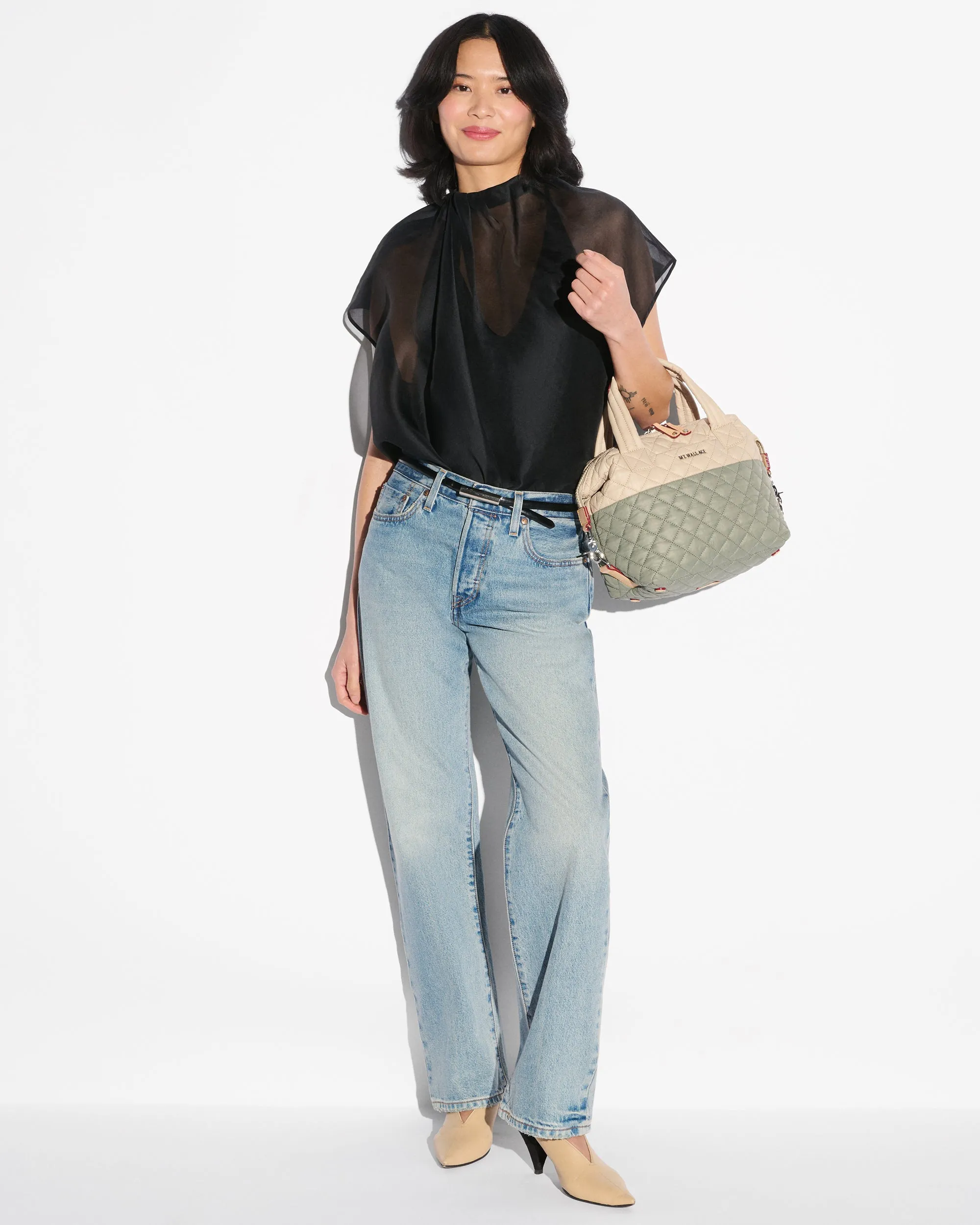 Agave Green/Buff Small Sutton Deluxe sold by MZ Wallace product image thumbnail 2