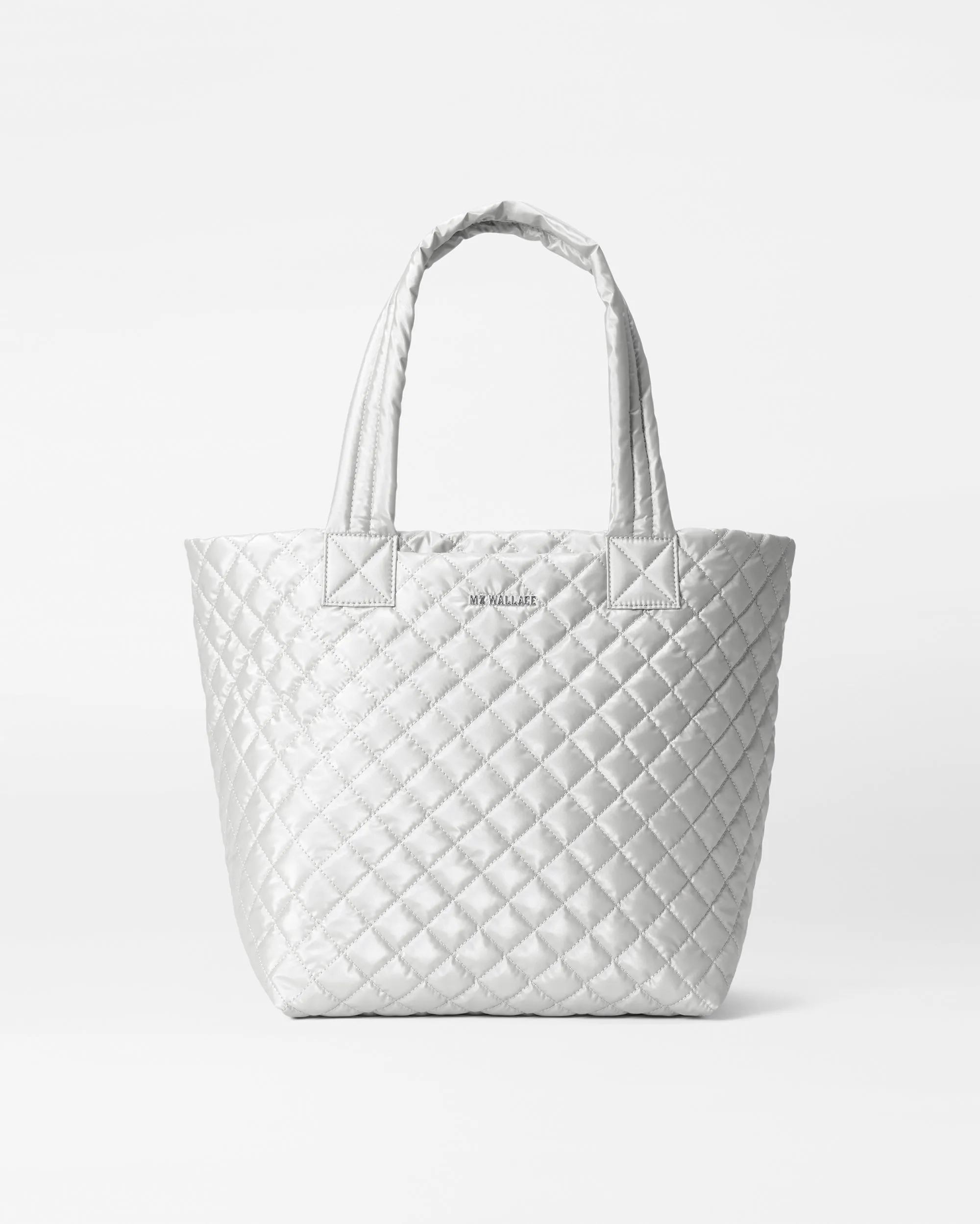 Oyster Metallic Medium Metro Tote Deluxe sold by MZ Wallace