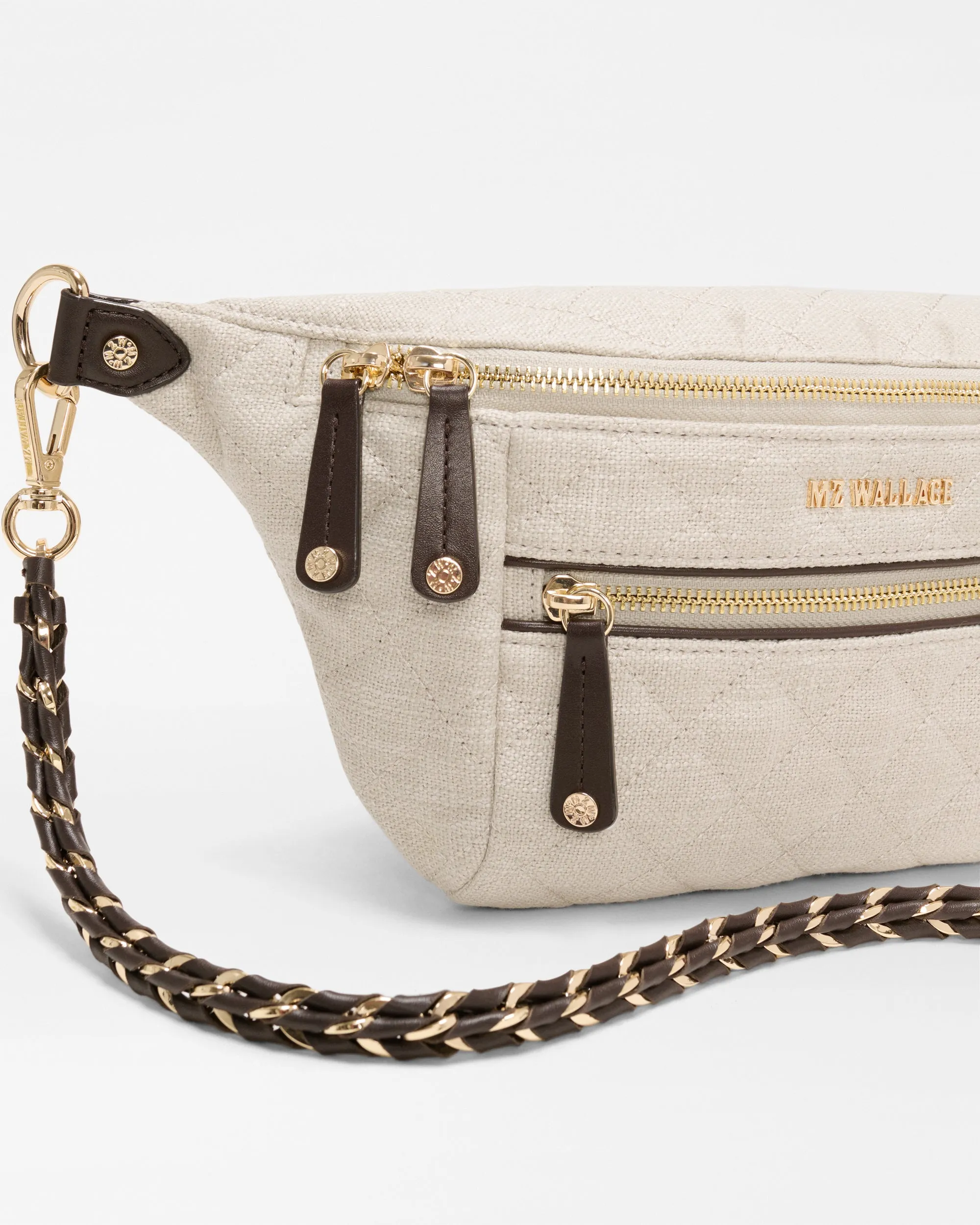 Sandy Linen Small Crosby Crossbody Sling sold by MZ Wallace product image thumbnail 5