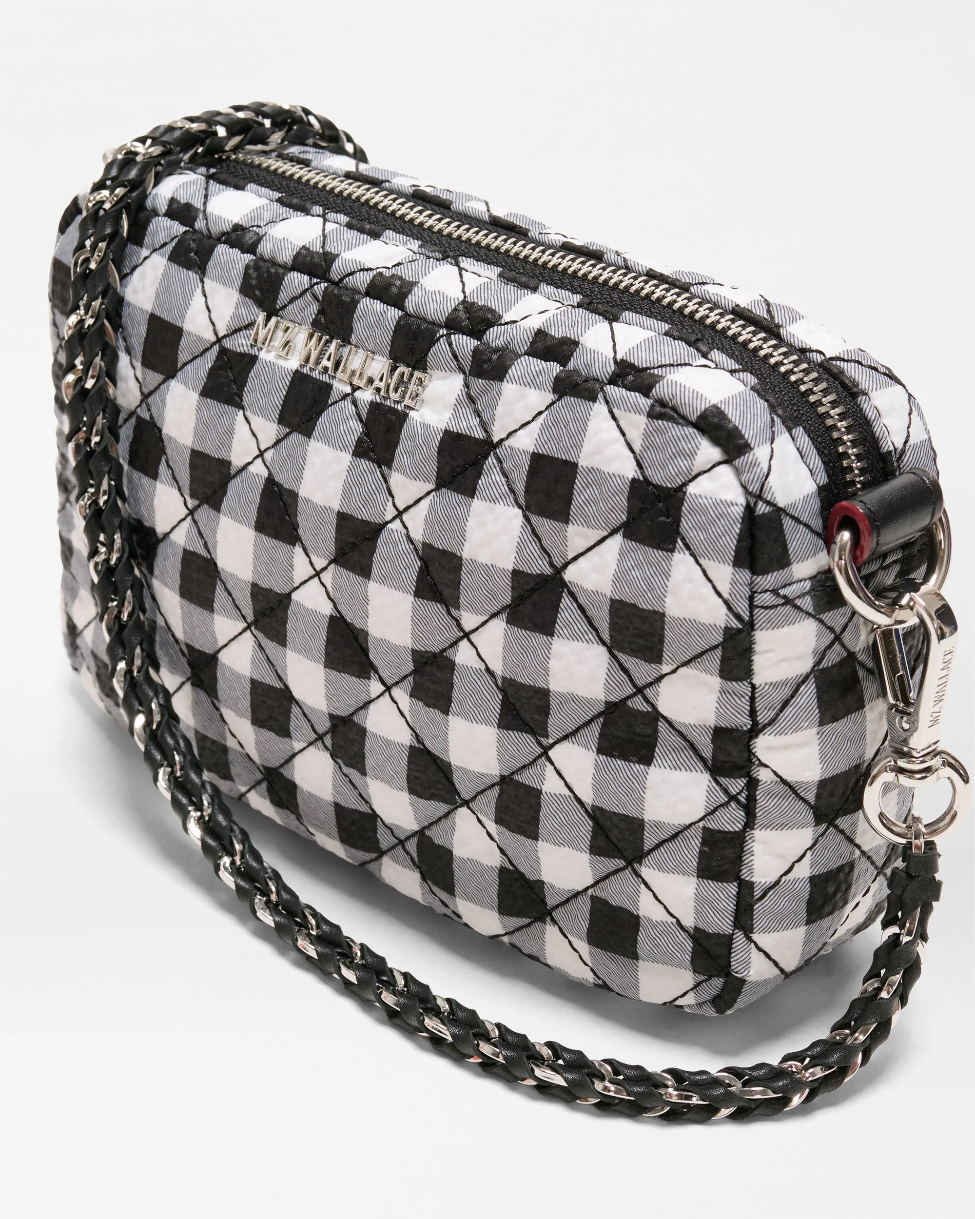 Black/White Gingham Mini Crosby Crossbody sold by MZ Wallace product image thumbnail 4