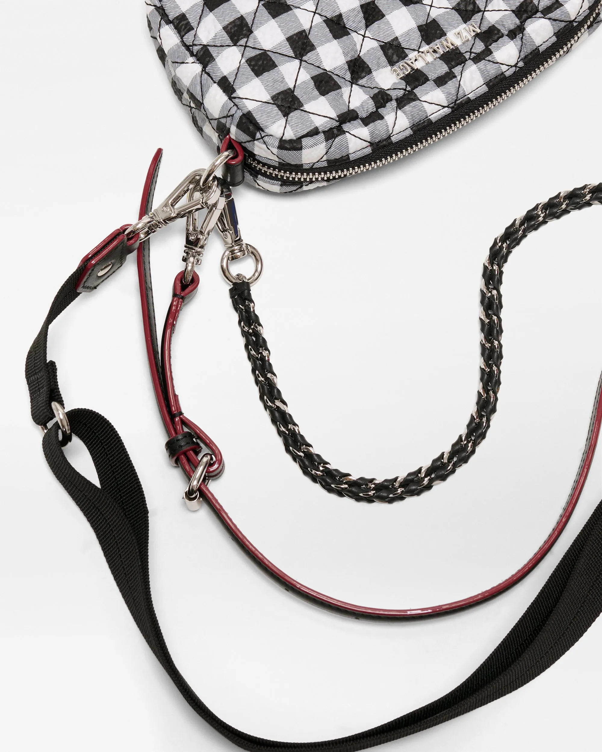Black/White Gingham Mini Crosby Crossbody sold by MZ Wallace product image thumbnail 5