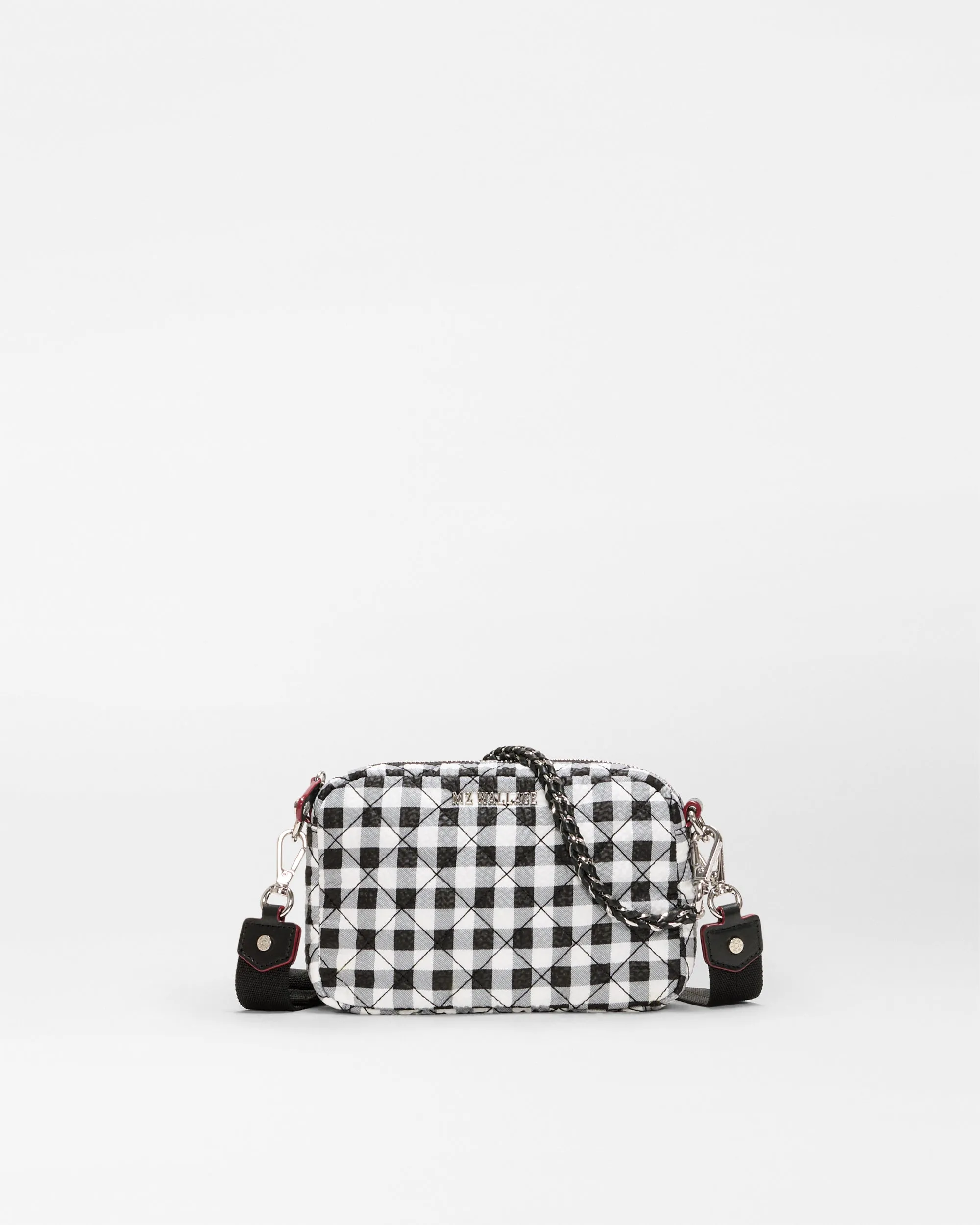 Black/White Gingham Mini Crosby Crossbody sold by MZ Wallace