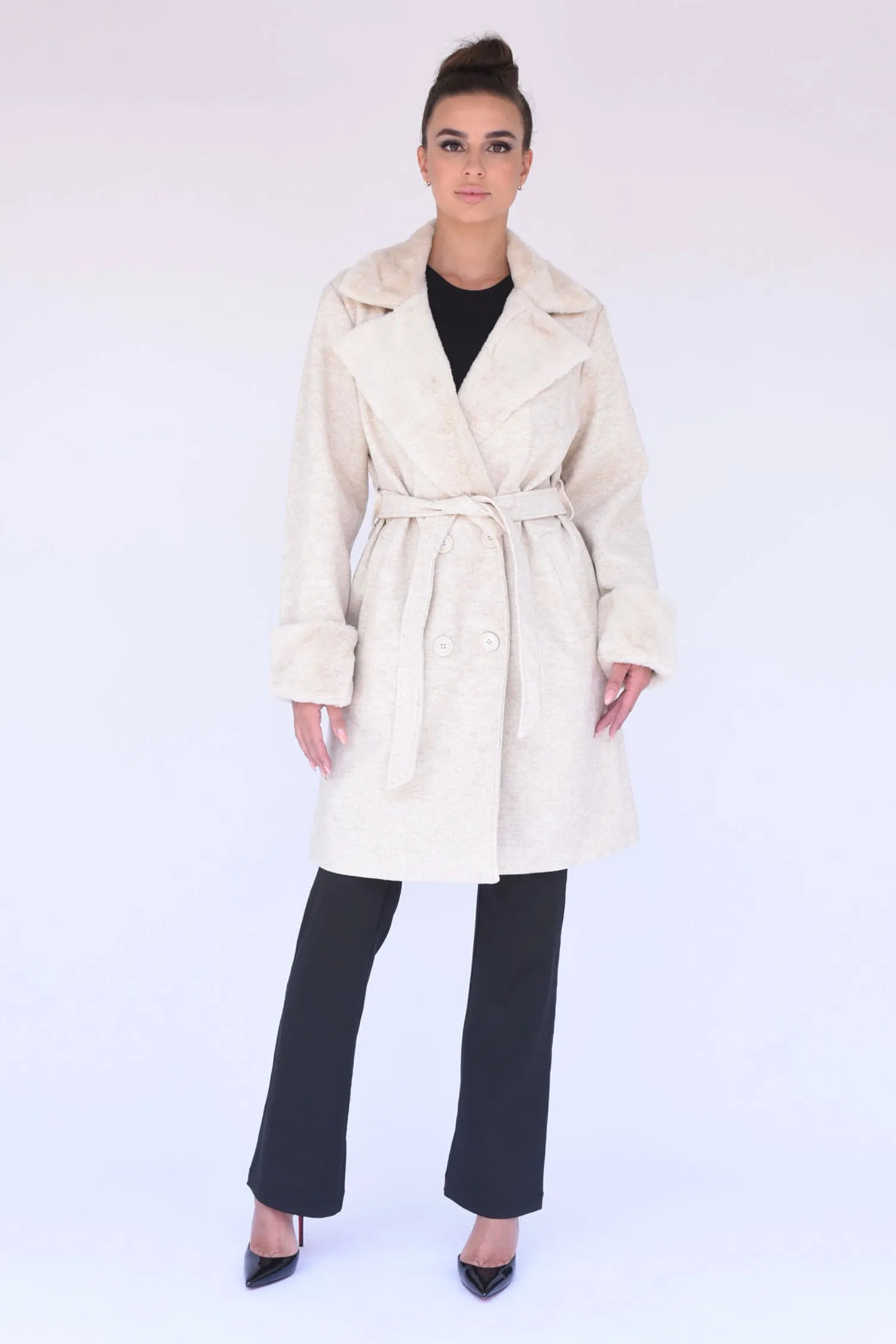 Chelsea Overcoat in Taupe sold by n:PHILANTHROPY