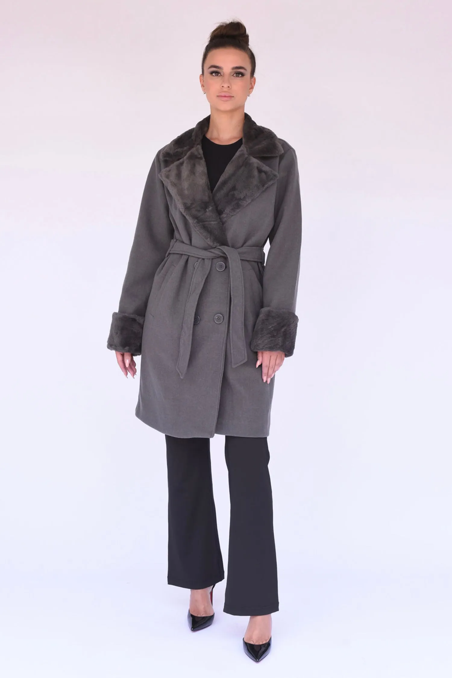 Chelsea Overcoat in Dark Grey sold by n:PHILANTHROPY